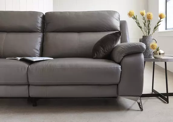 Missouri 2 Seater Leather Recliner Sofa with Power Headrest World of Leather Furniture Village