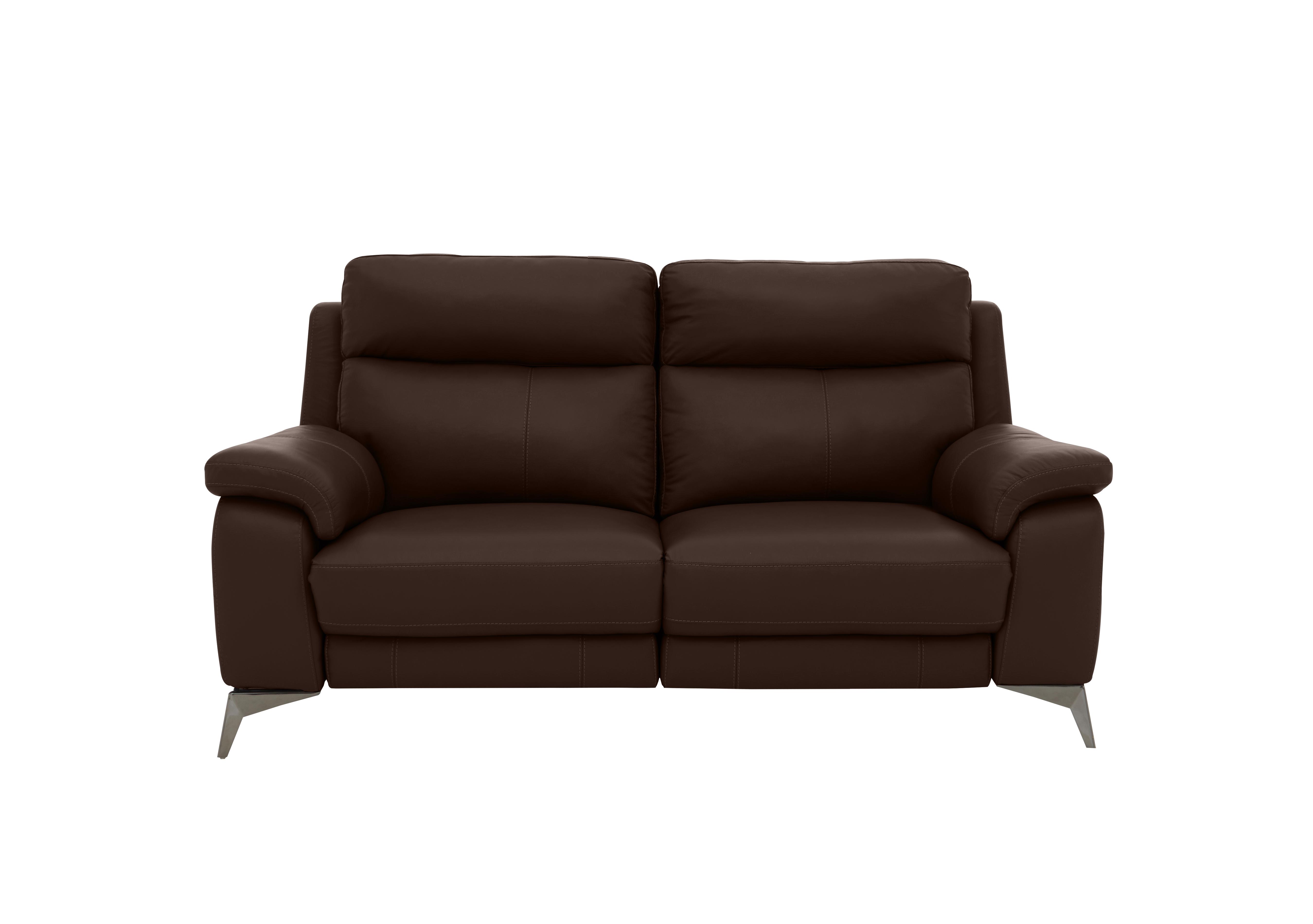 Missouri 2 Seater Leather Recliner Sofa with Power Headrest in Bv-1748 Dark Chocolate on Furniture Village