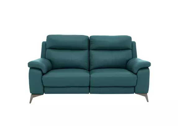 Missouri 2 Seater Leather Recliner Sofa with Power Headrest World of Leather Furniture Village