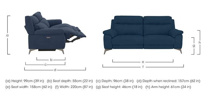 Missouri 3 Seater Fabric Sofa in  on Furniture Village