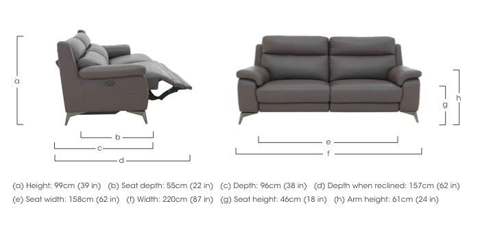 Missouri 3 Seater Leather Sofa in  on Furniture Village