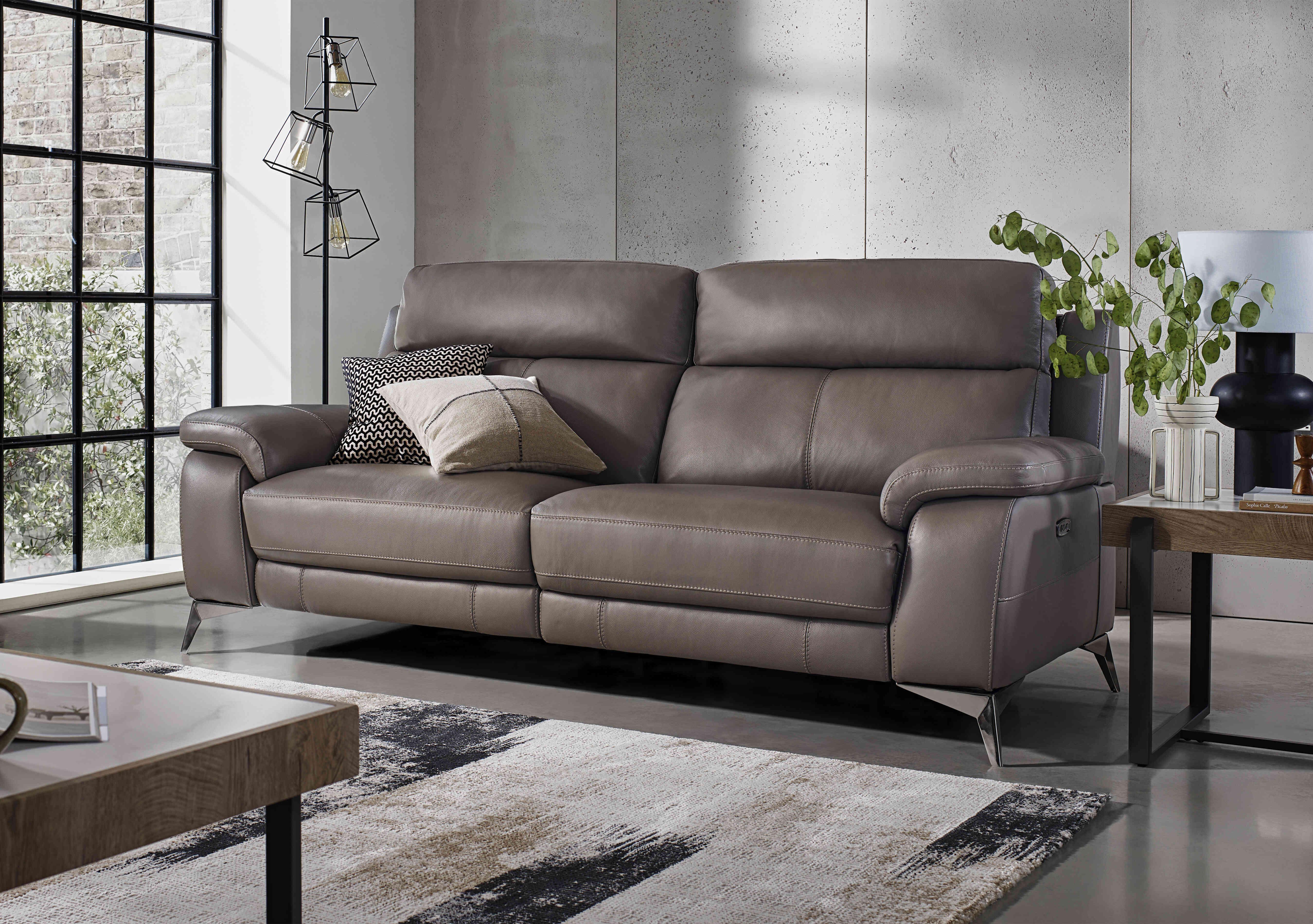 Missouri 3 Seater Leather Sofa in  on Furniture Village