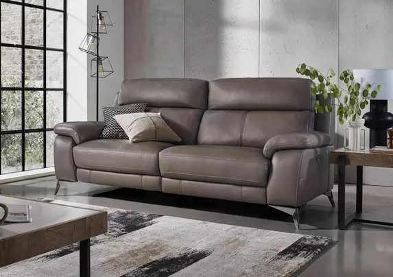 Missouri 3 Seater Leather Power Recliner Sofa World of Leather Furniture Village