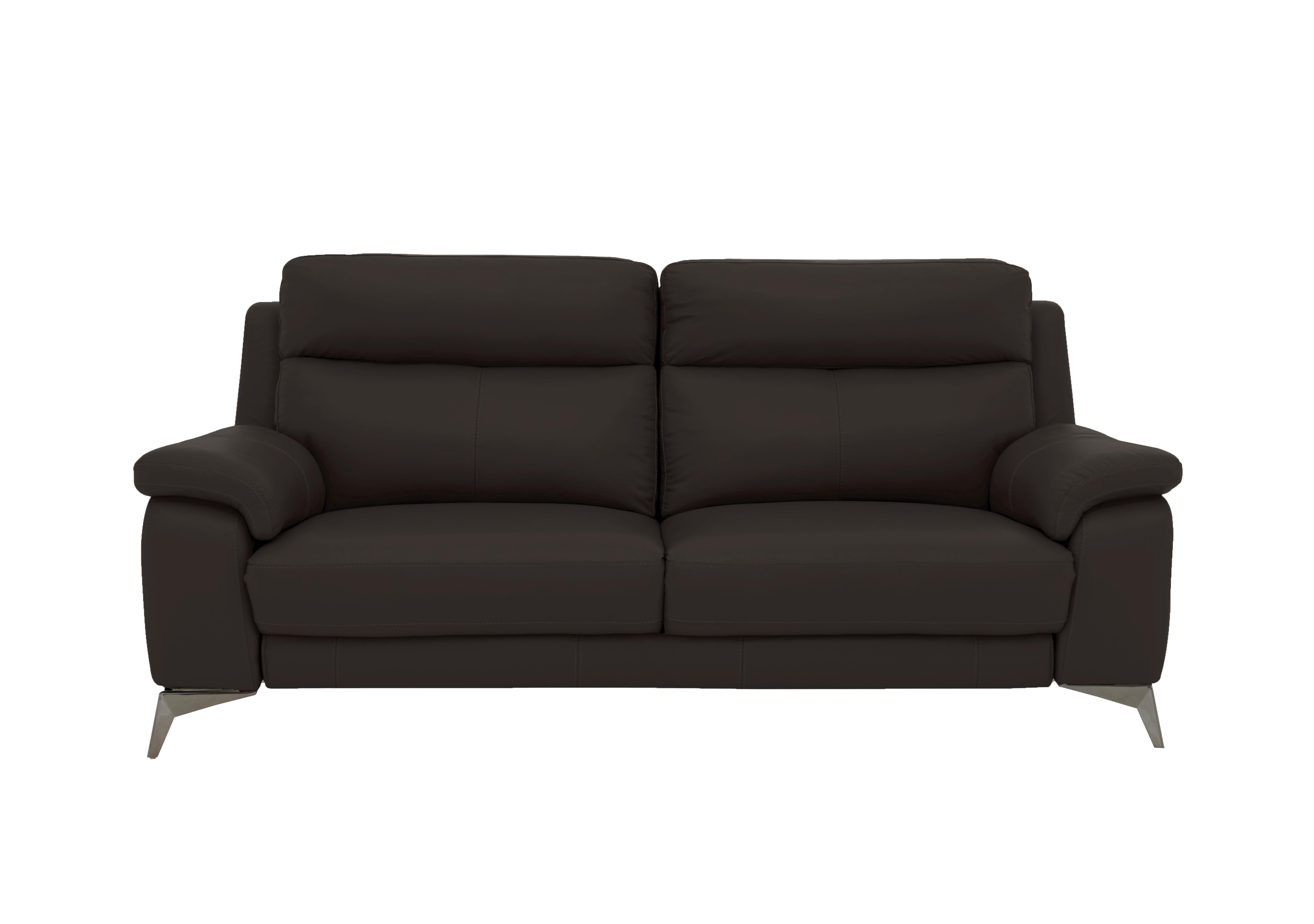 Missouri 3 Seater Leather Sofa in Bv-1748 Dark Chocolate on Furniture Village