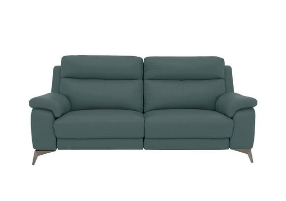 Teal leather reclining sofa hotsell
