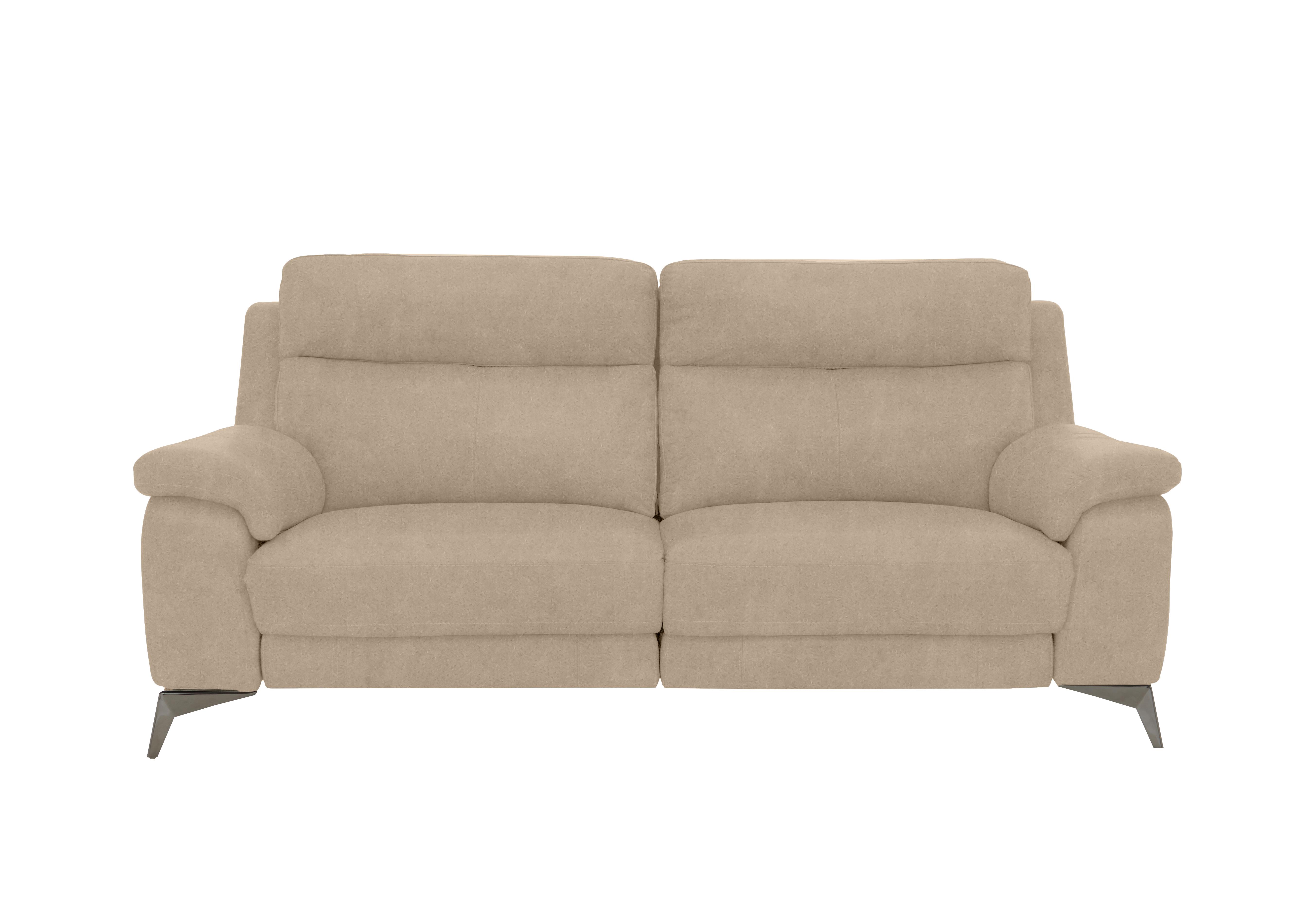 Missouri 3 Seater Fabric Recliner Sofa with Power Headrest in Bfa-Blj-R20 Bisque on Furniture Village