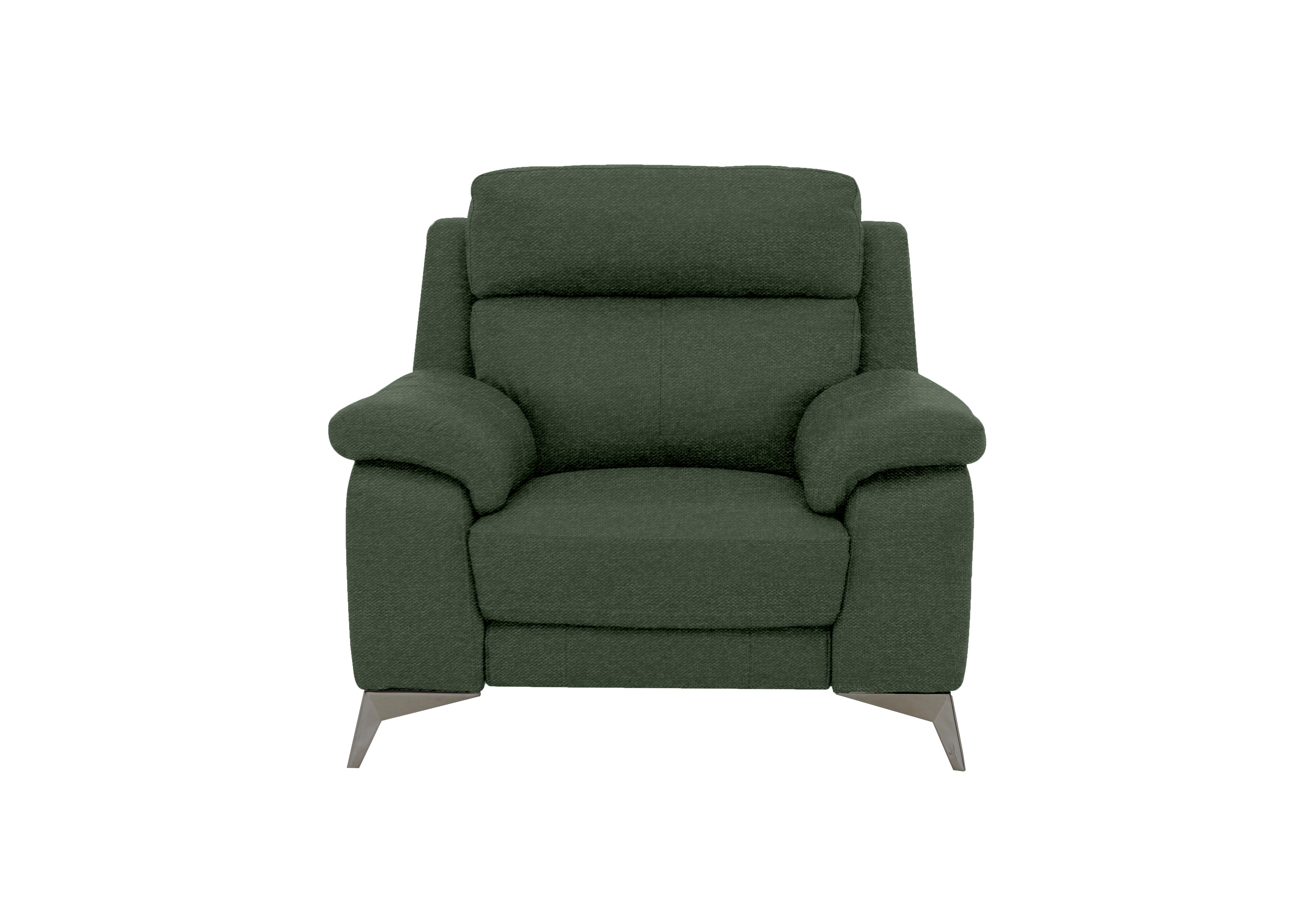 Missouri Fabric Armchair in Fab-Ska-R48 Moss Green on Furniture Village