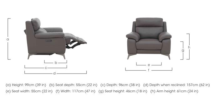 Missouri Leather Armchair in  on Furniture Village