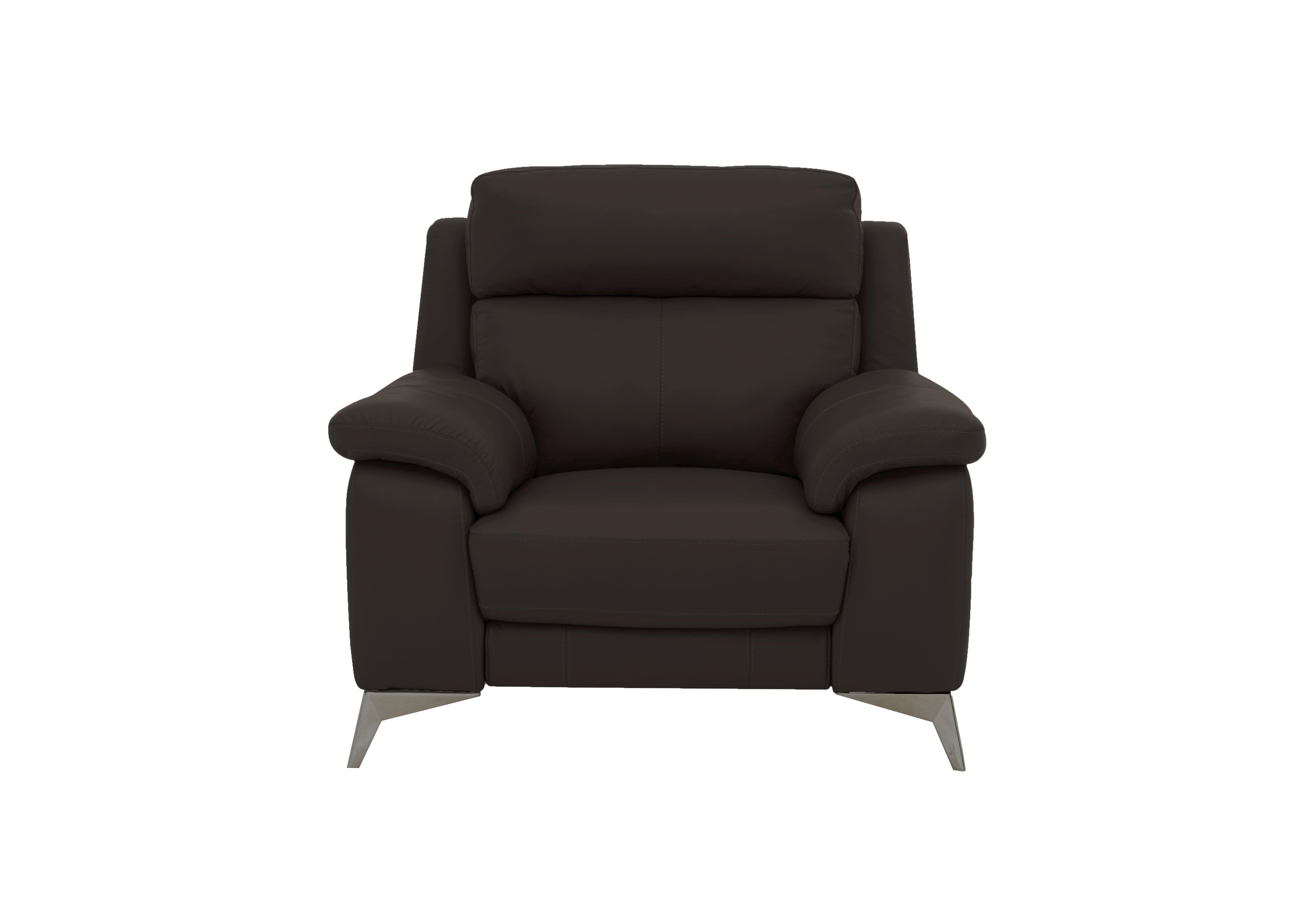 Missouri Leather Armchair in Bv-1748 Dark Chocolate on Furniture Village