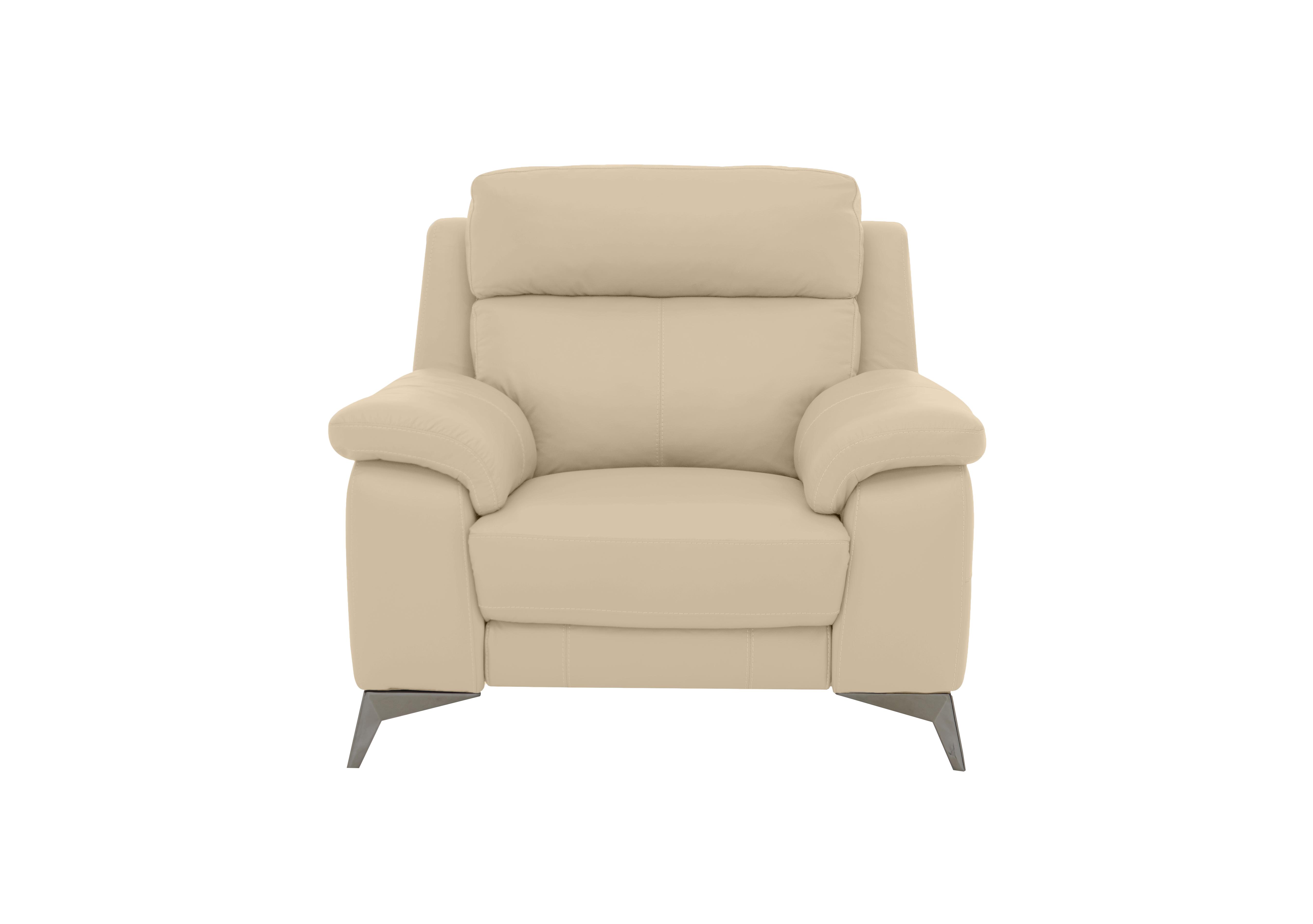 Missouri Leather Armchair in Bv-862c Bisque on Furniture Village