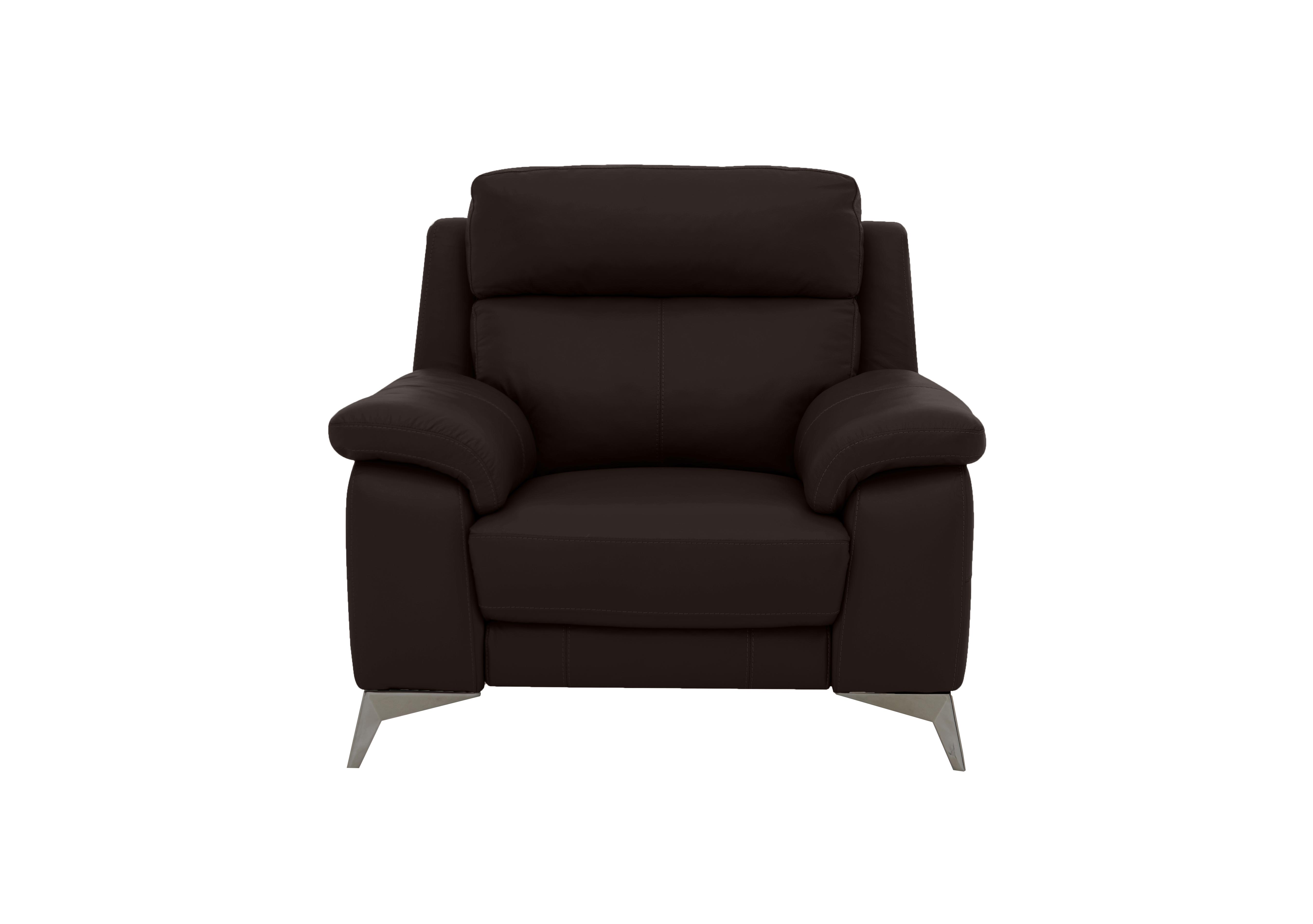Missouri Leather Armchair in Hw-886c Espresso on Furniture Village