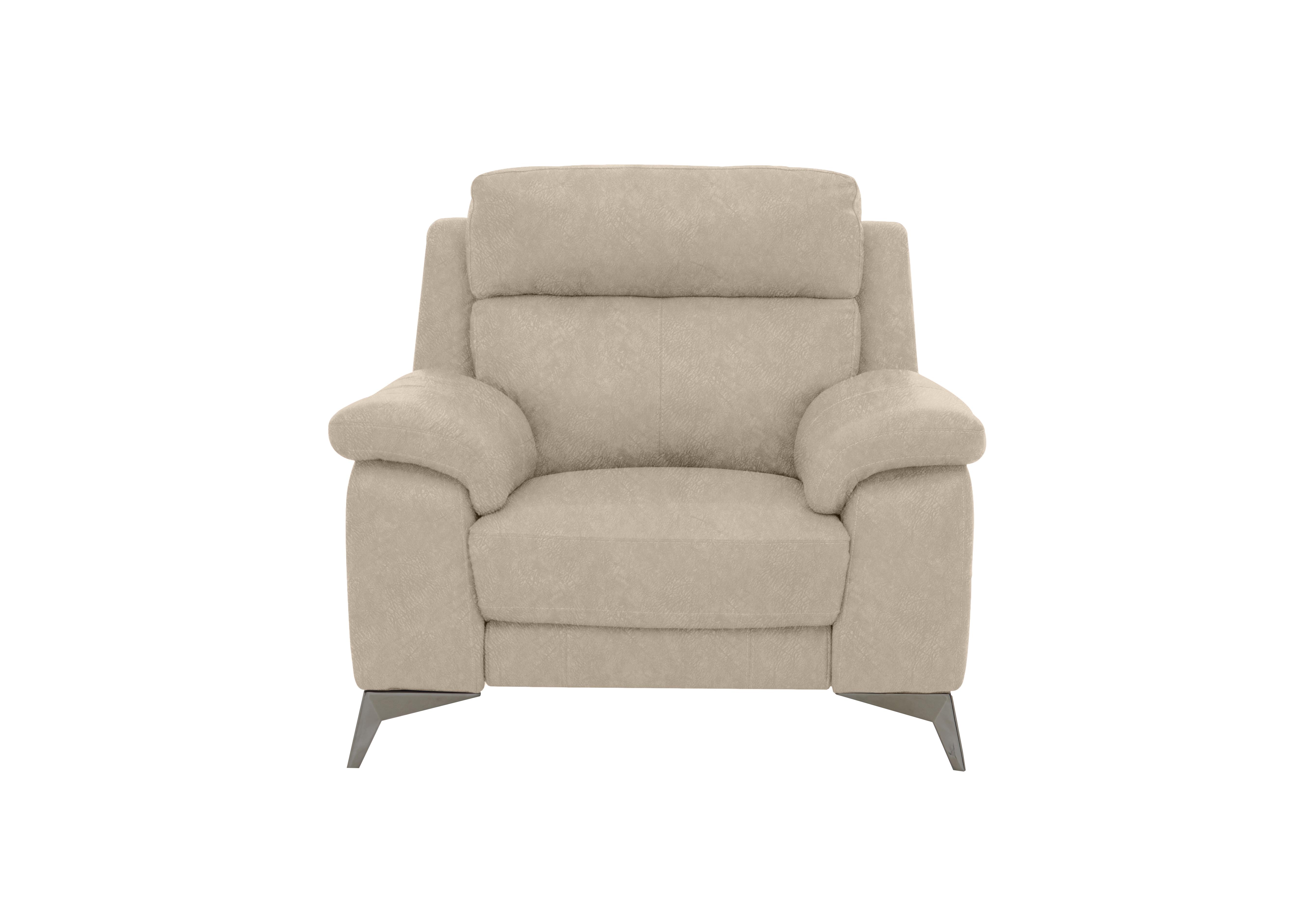 Missouri Fabric Recliner Armchair with Power Headrest in Bfa-Bnn-R26 Fv2 Cream on Furniture Village
