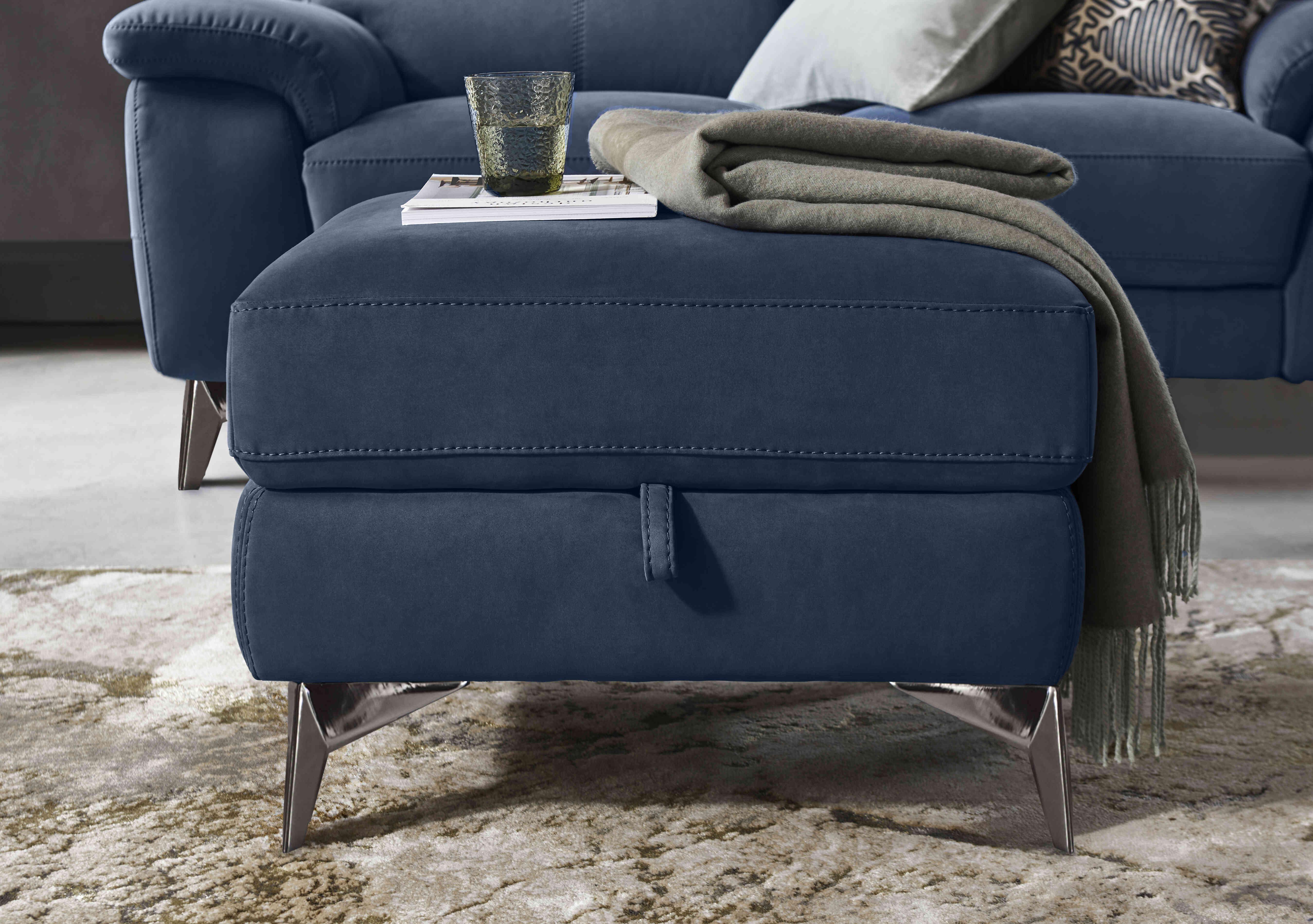 Missouri Fabric Storage Footstool in  on Furniture Village