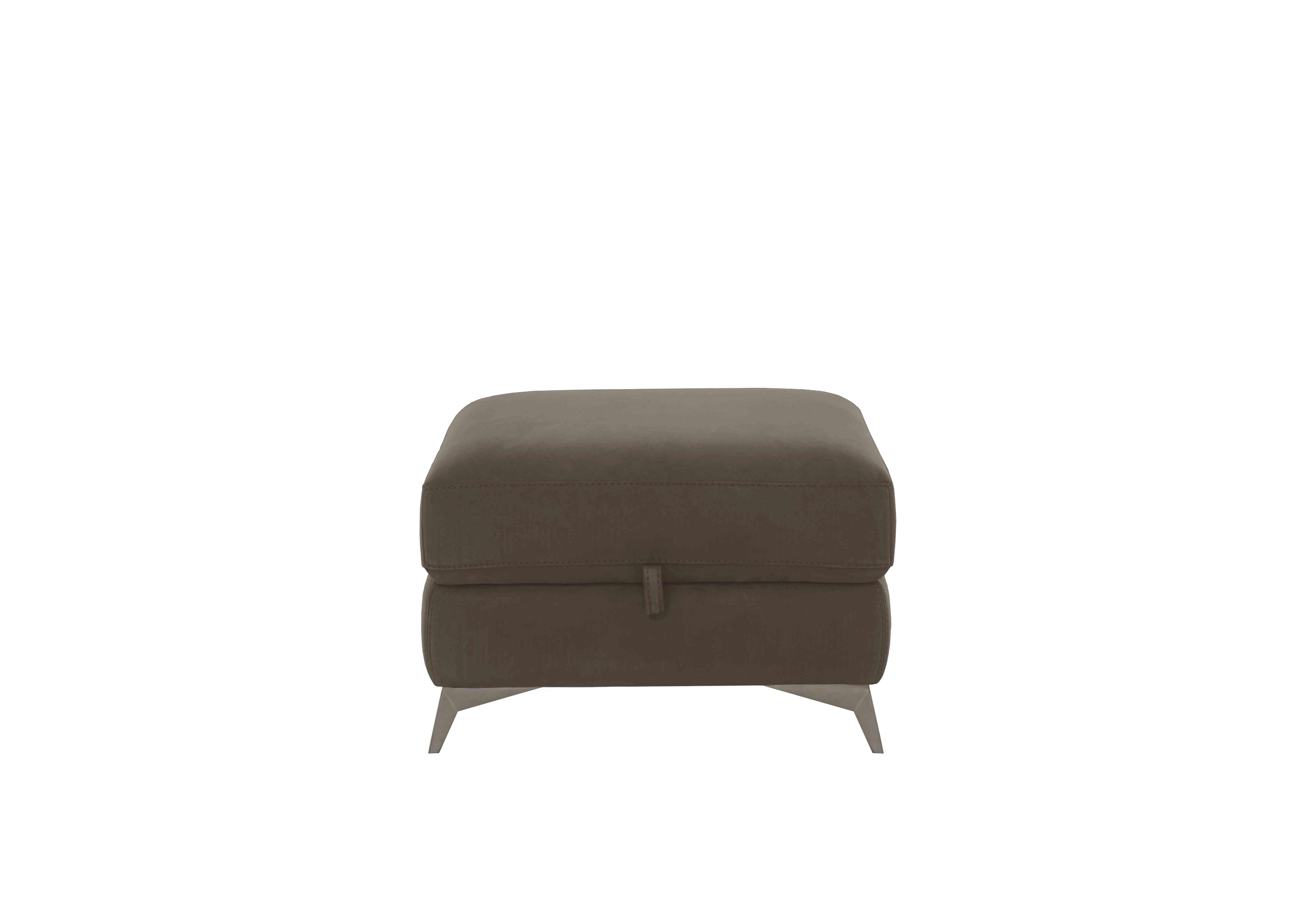 Missouri Fabric Storage Footstool in Bfa-Blj-R16 Grey on Furniture Village