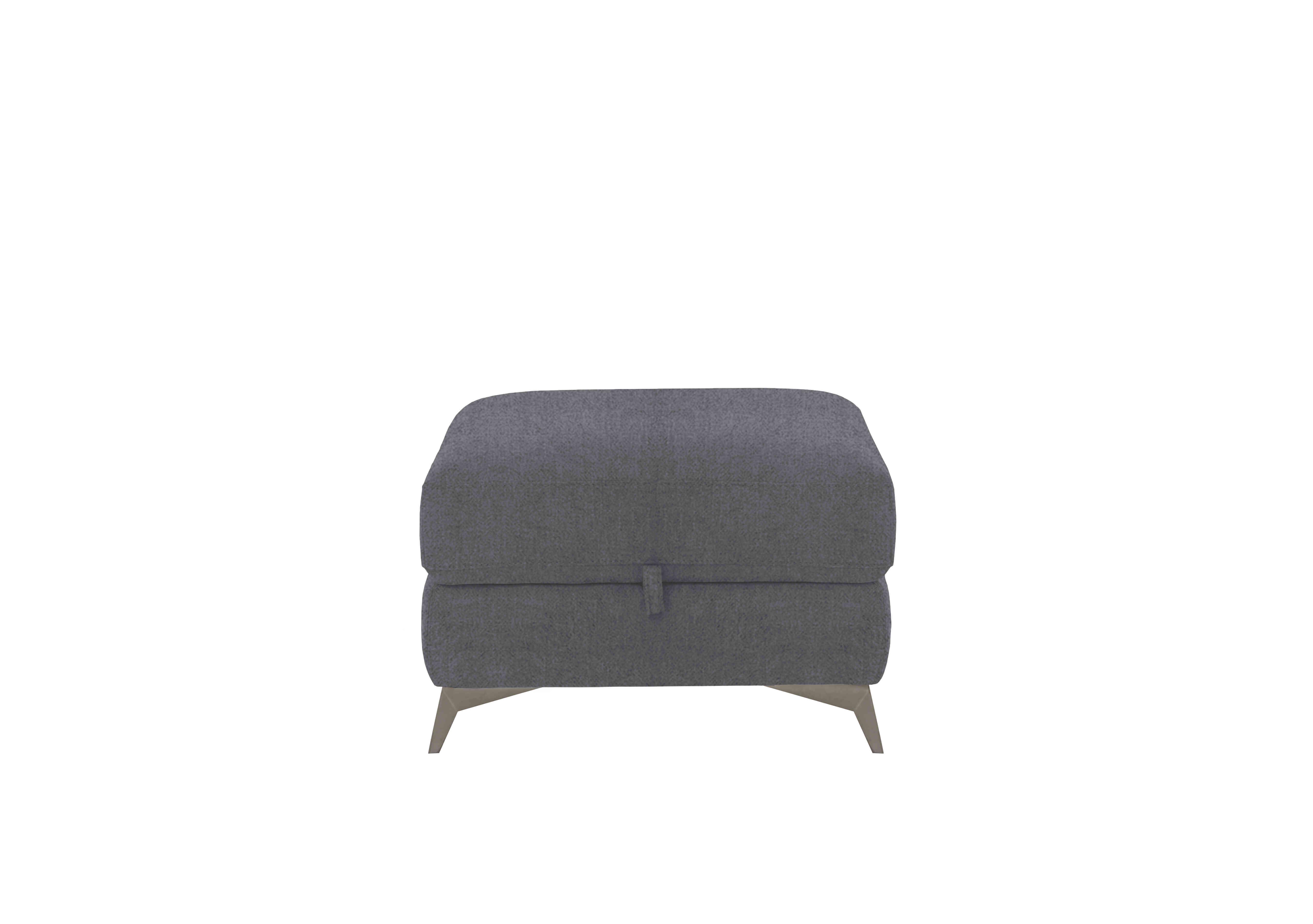 Missouri Fabric Storage Footstool in Fab-Meo-R25 Iron Grey on Furniture Village