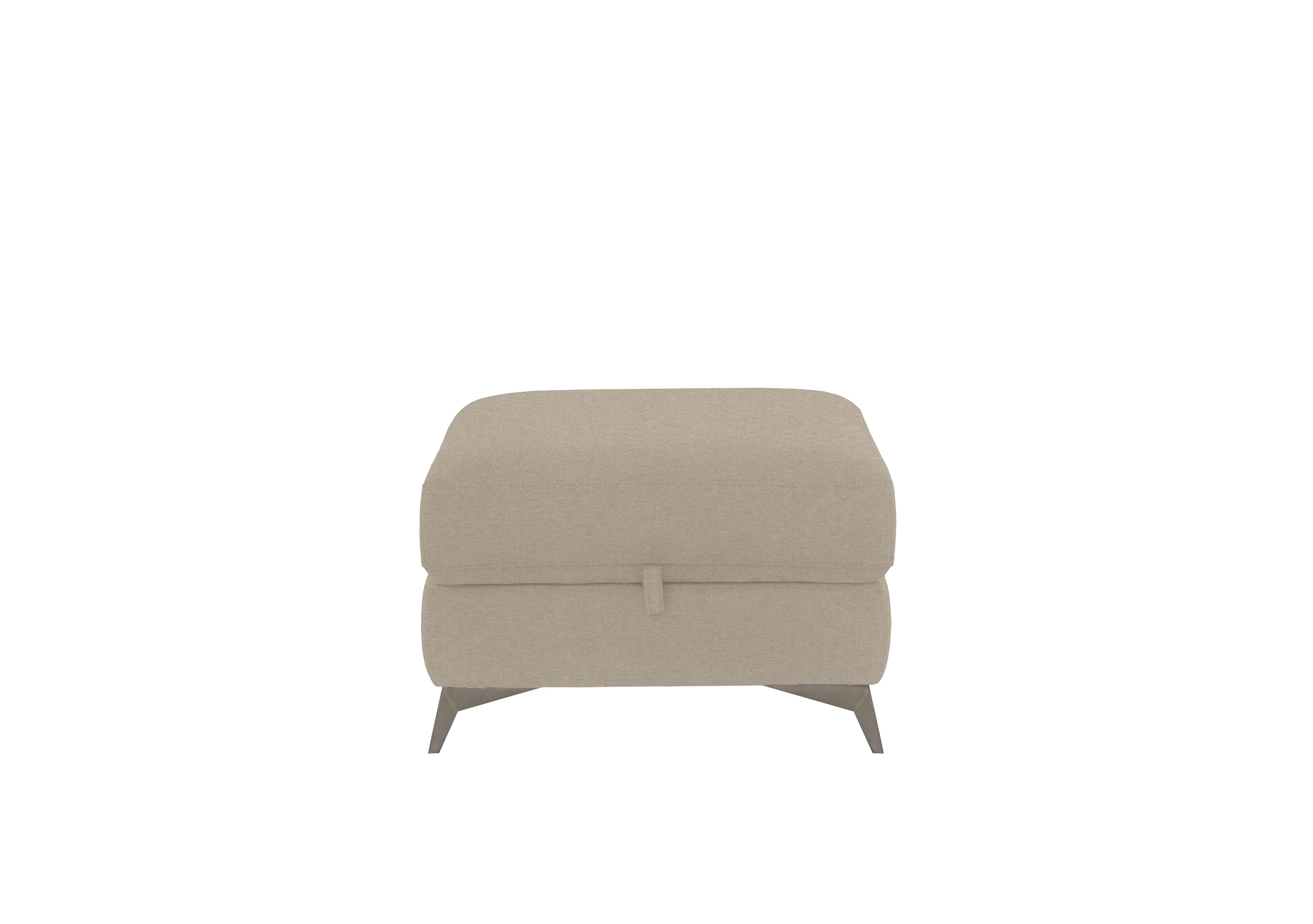 Missouri Fabric Storage Footstool in Fab-Ska-R28 Beige on Furniture Village