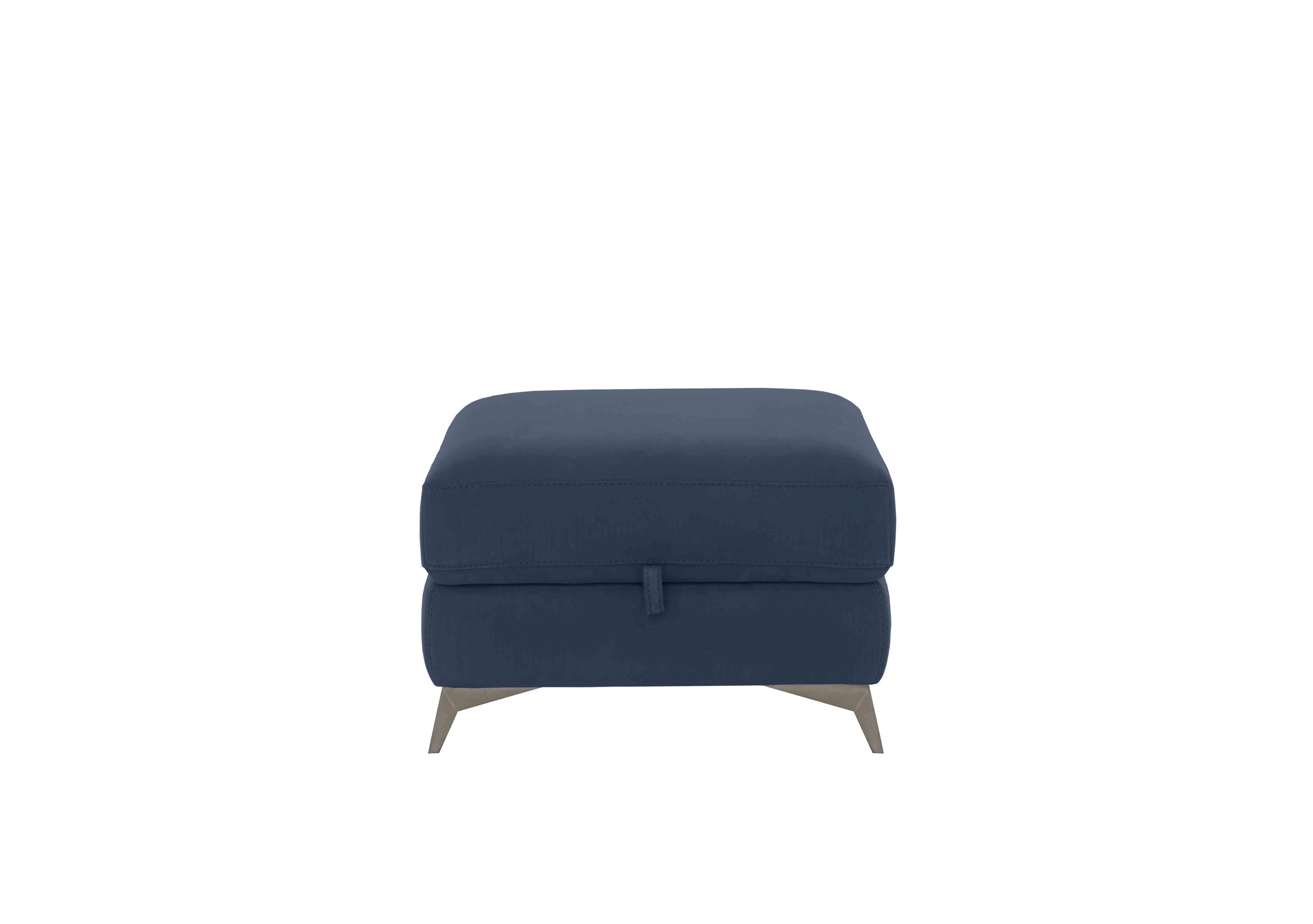 Missouri Fabric Storage Footstool in Sfa-Bem-R07 Navy on Furniture Village