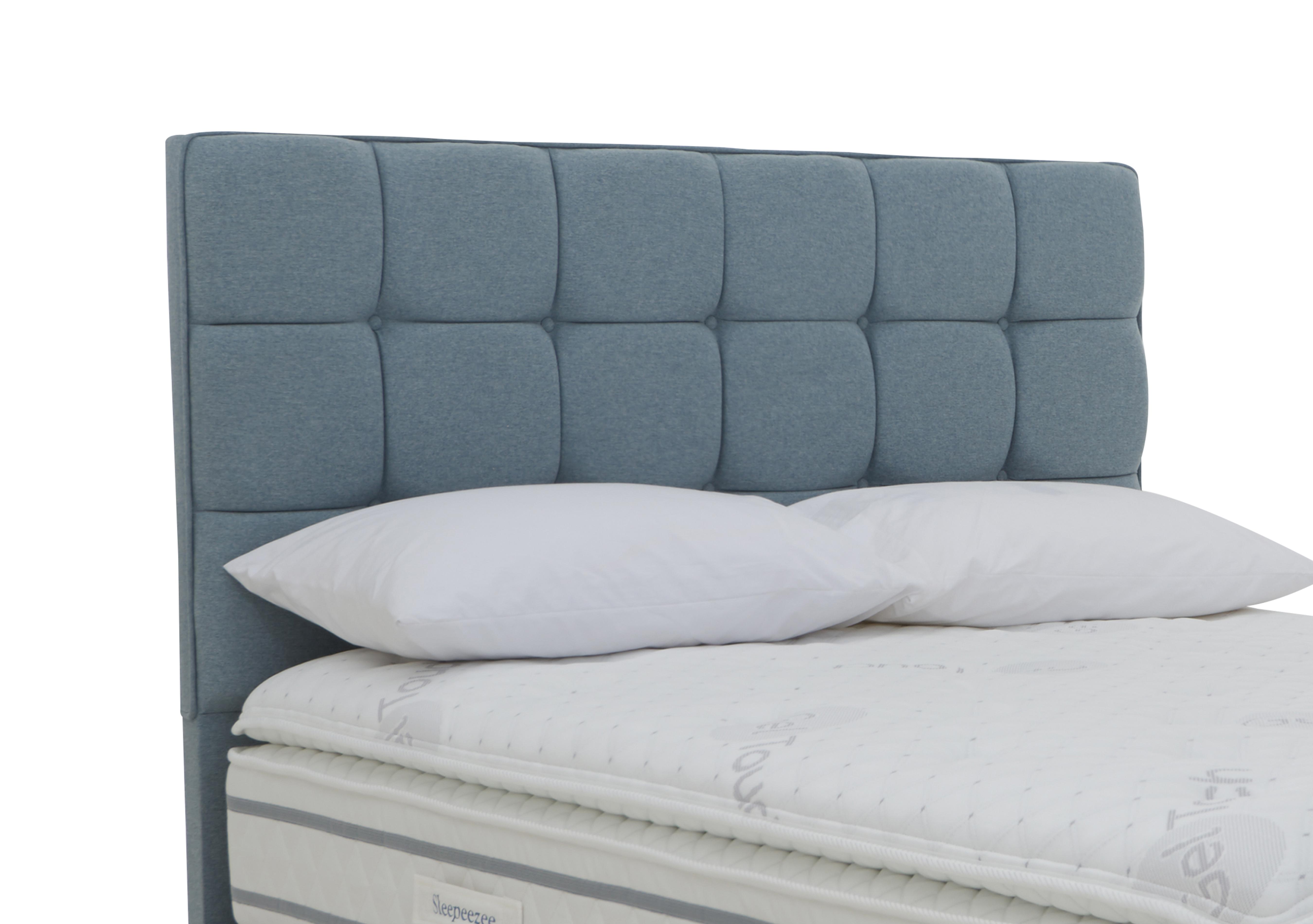 Aspen Floor Standing Headboard in Joshua Blue on Furniture Village