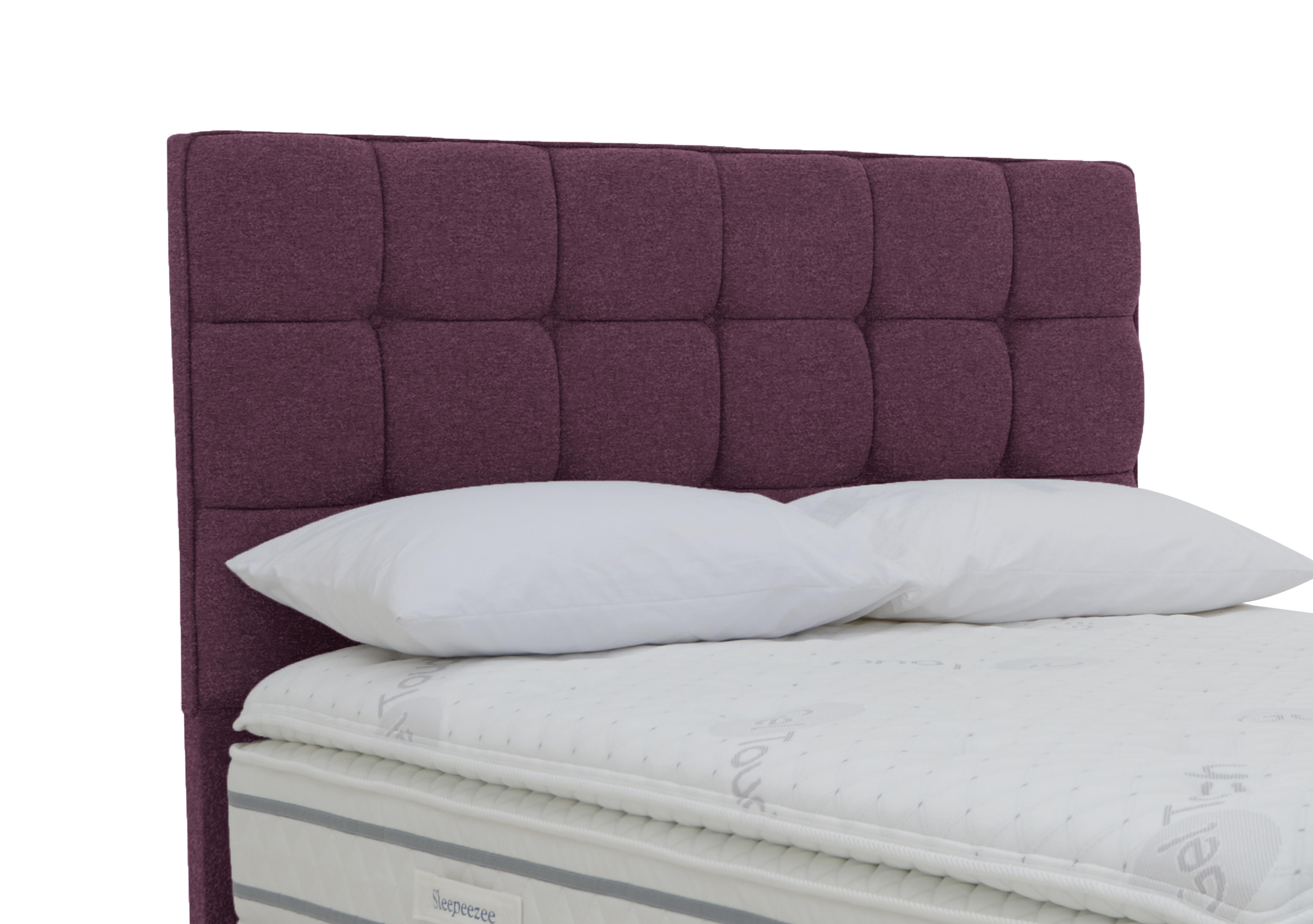 Aspen Floor Standing Headboard in Weave Heather on Furniture Village