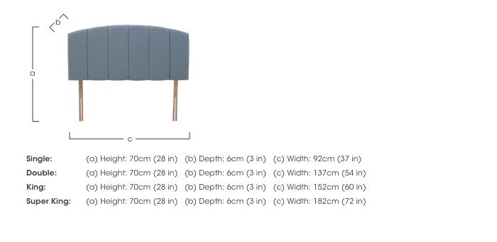 Banff Strutted Headboard in  on Furniture Village