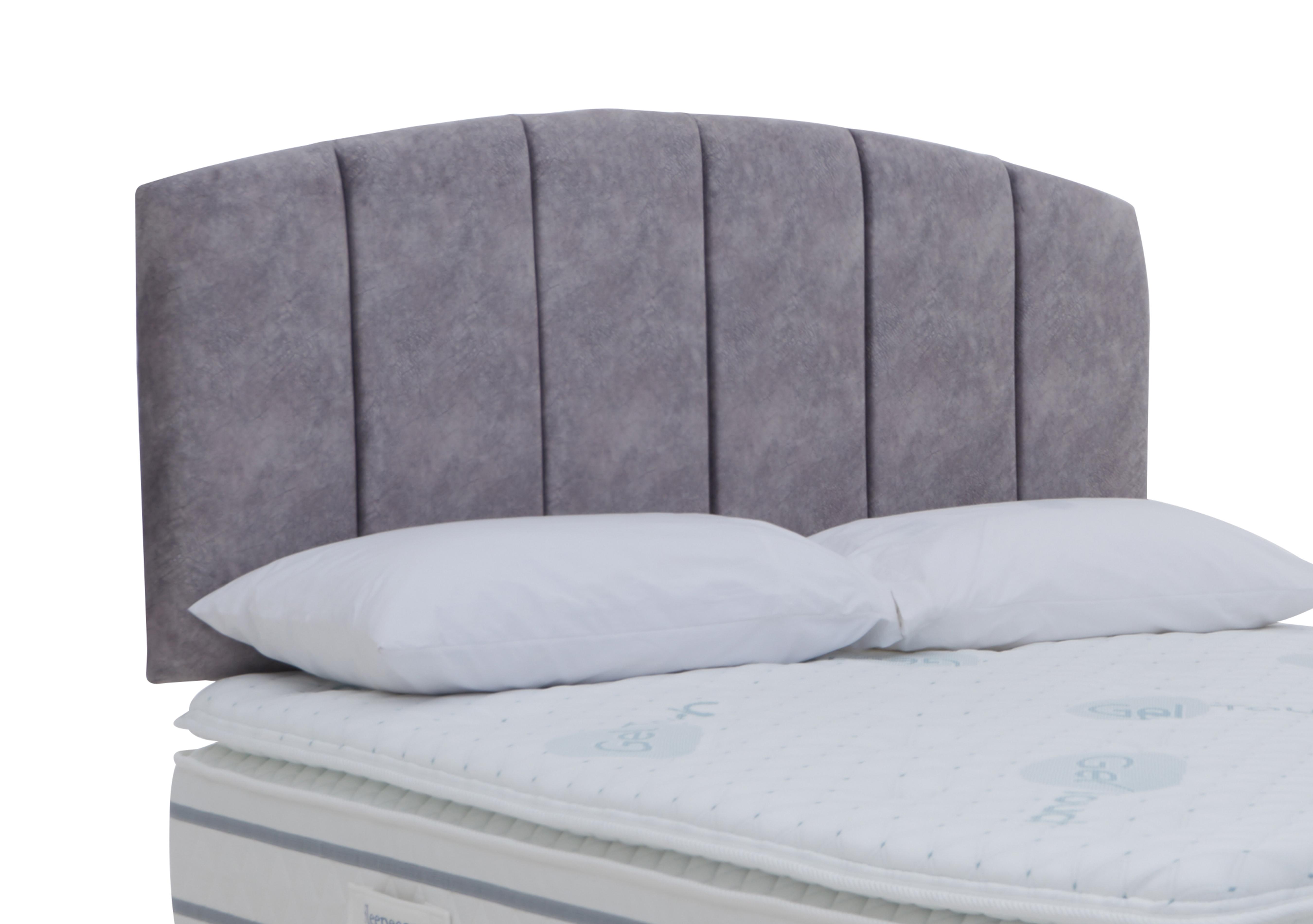 Banff Strutted Headboard in Dapple Silver on Furniture Village