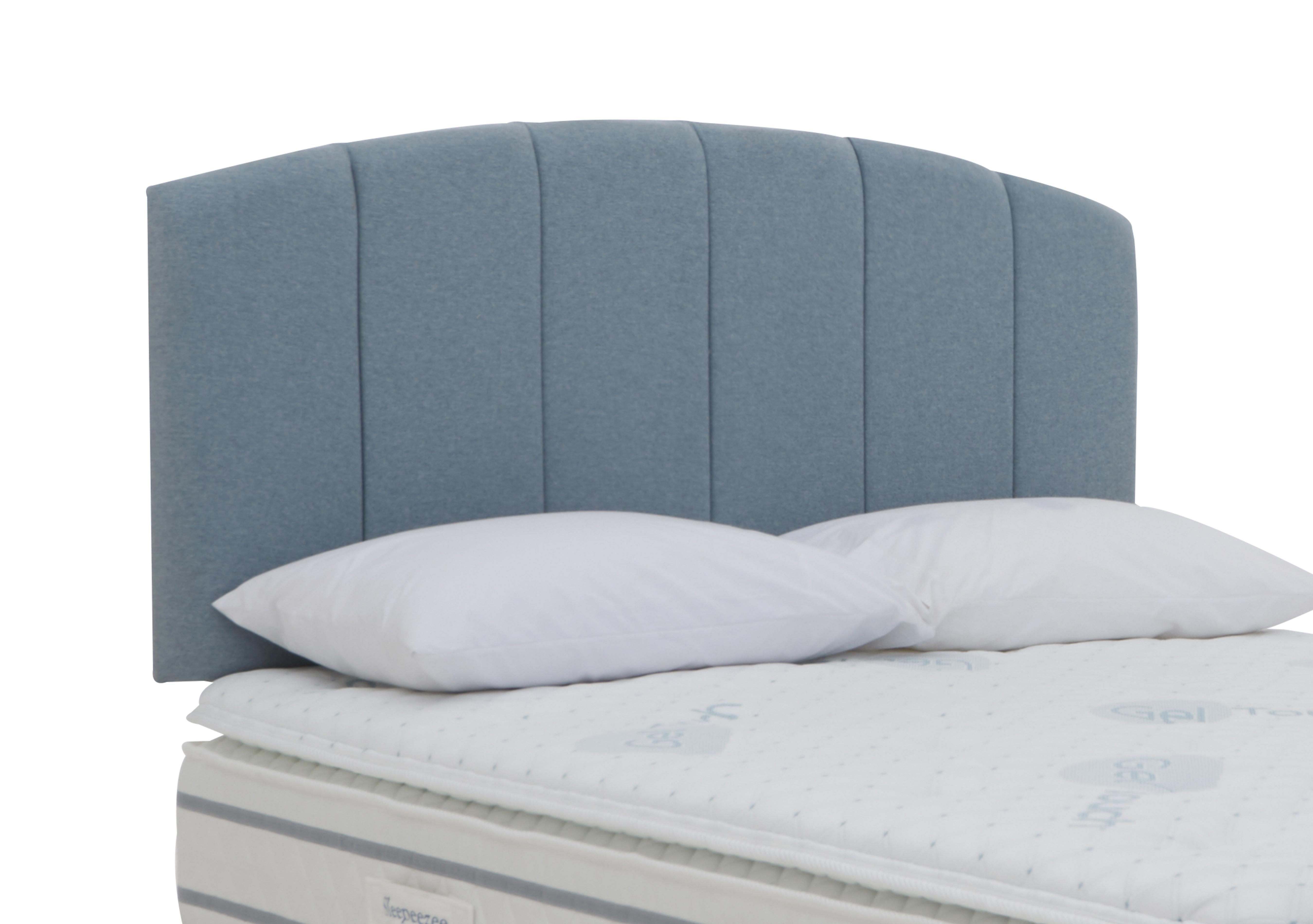 Banff Strutted Headboard in Joshua Blue on Furniture Village