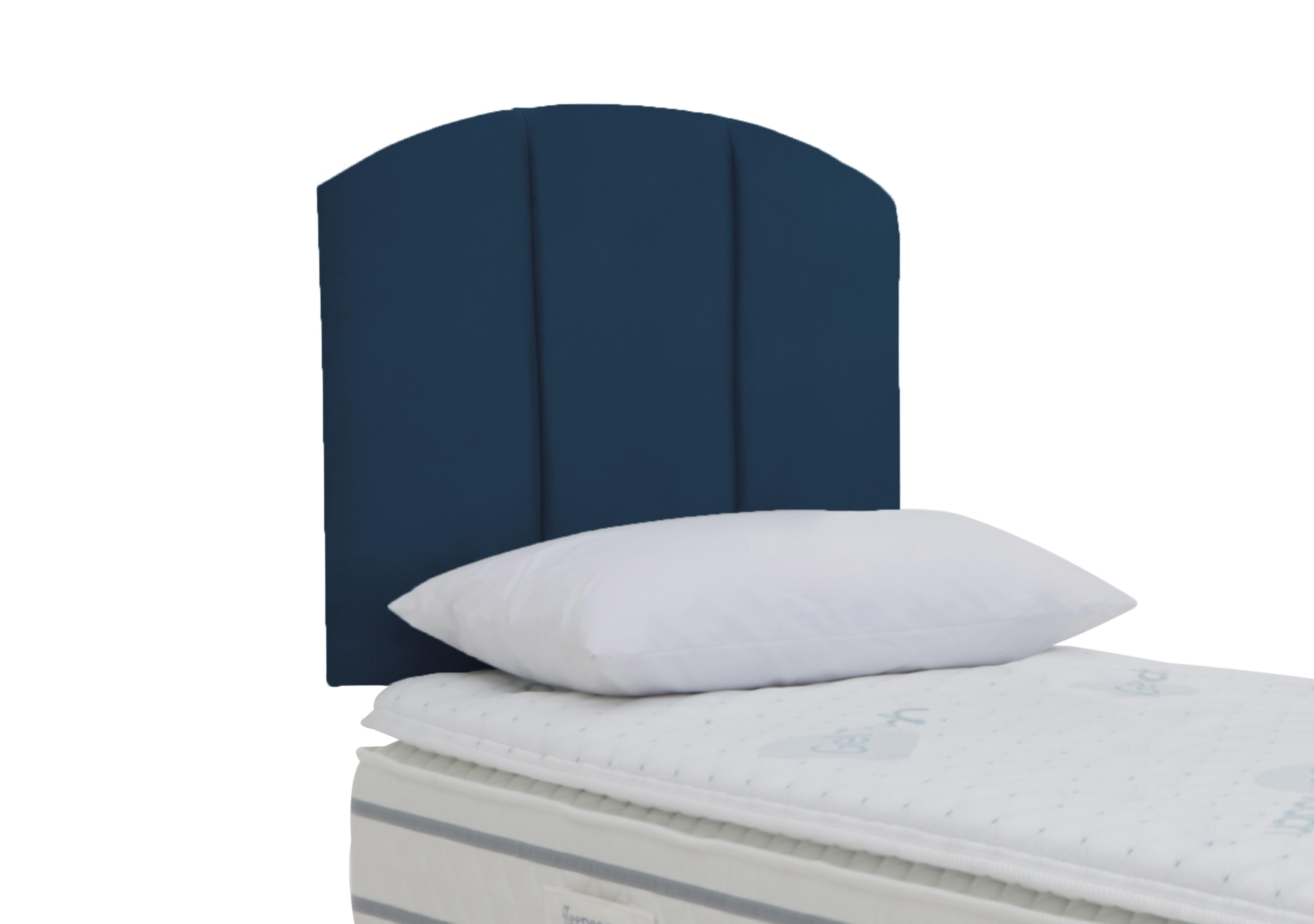 Banff Strutted Headboard in Plush Navy on Furniture Village