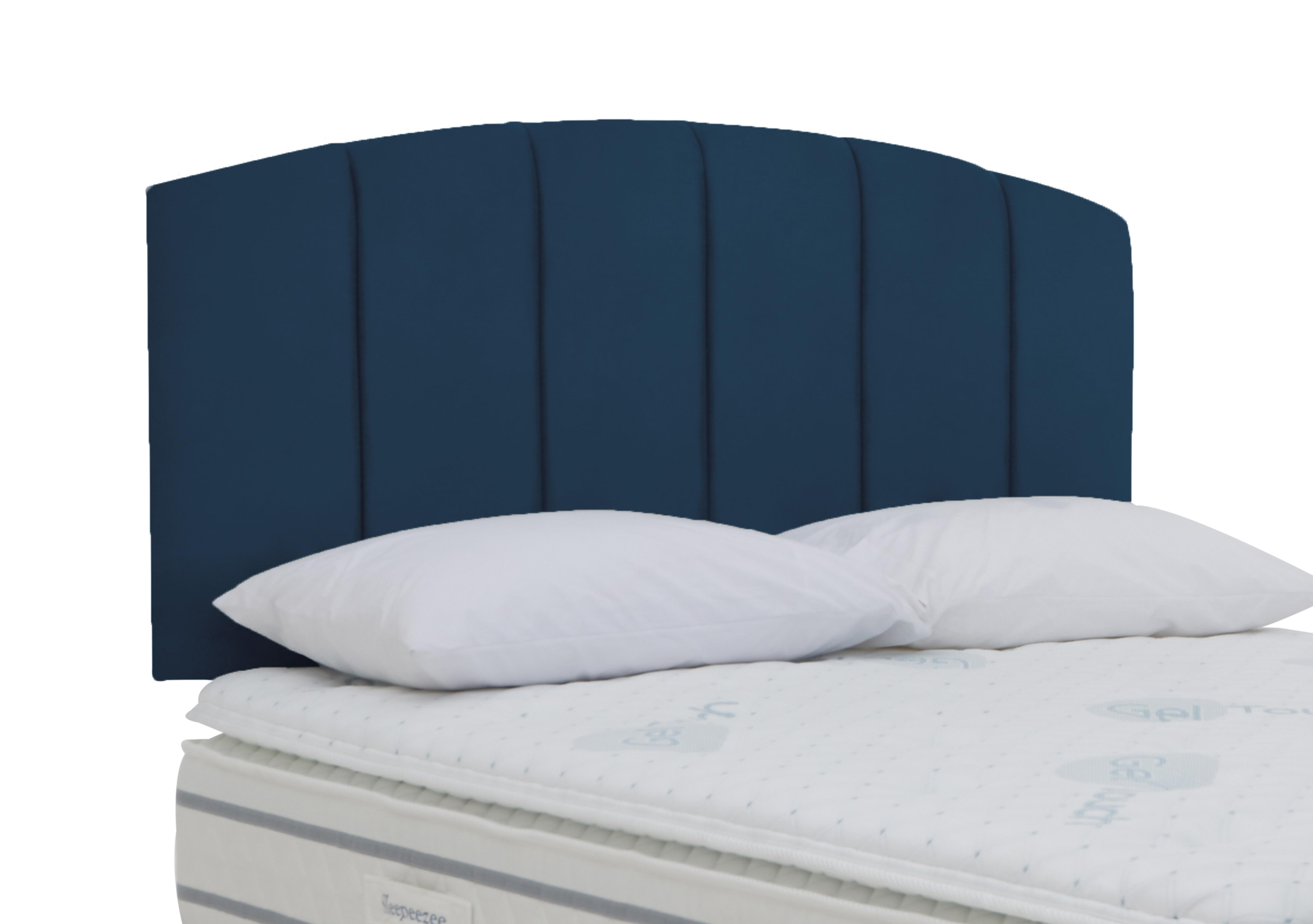 Banff Strutted Headboard in Plush Navy on Furniture Village