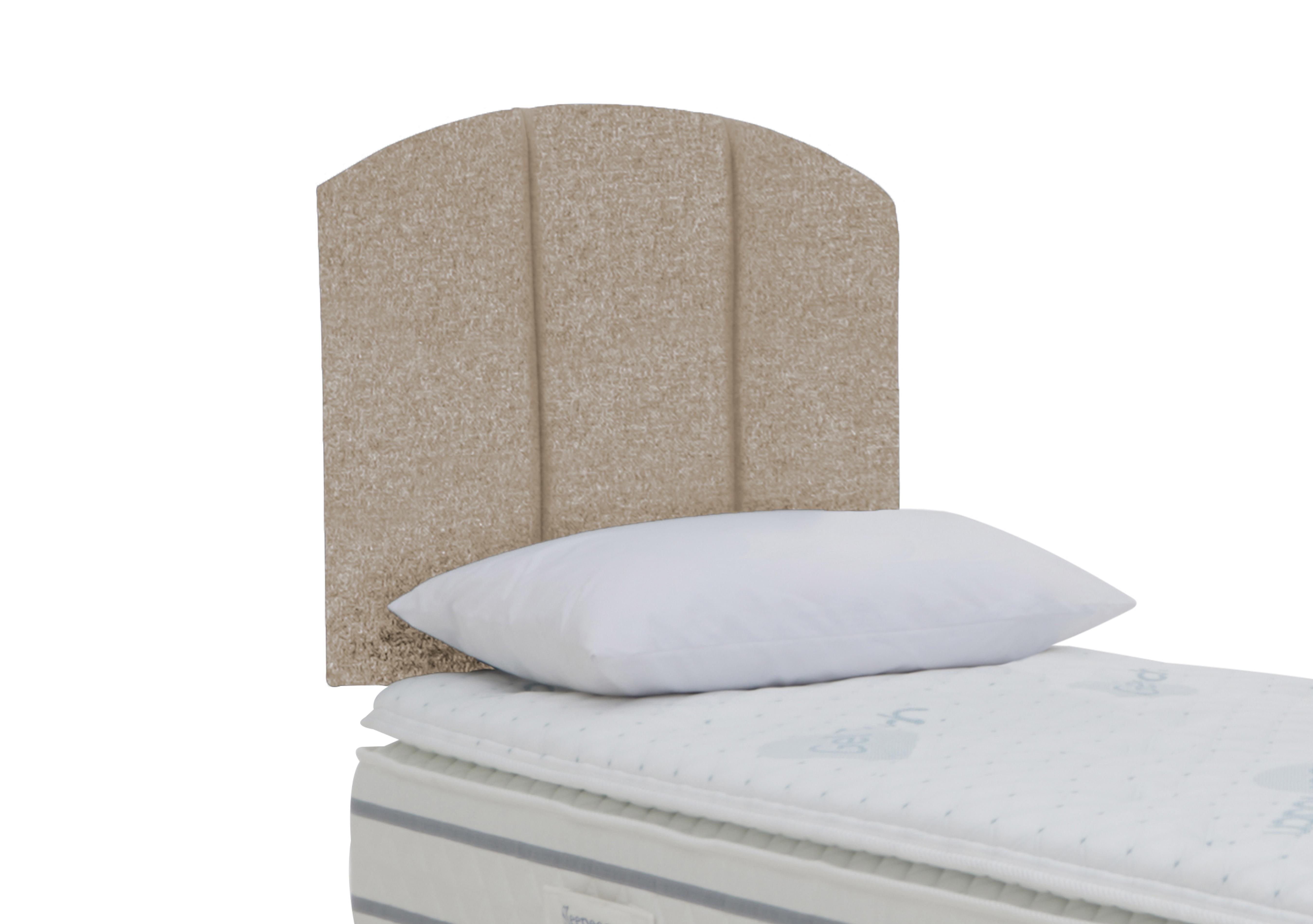 Banff Strutted Headboard in Tweed 901 Biscuit on Furniture Village
