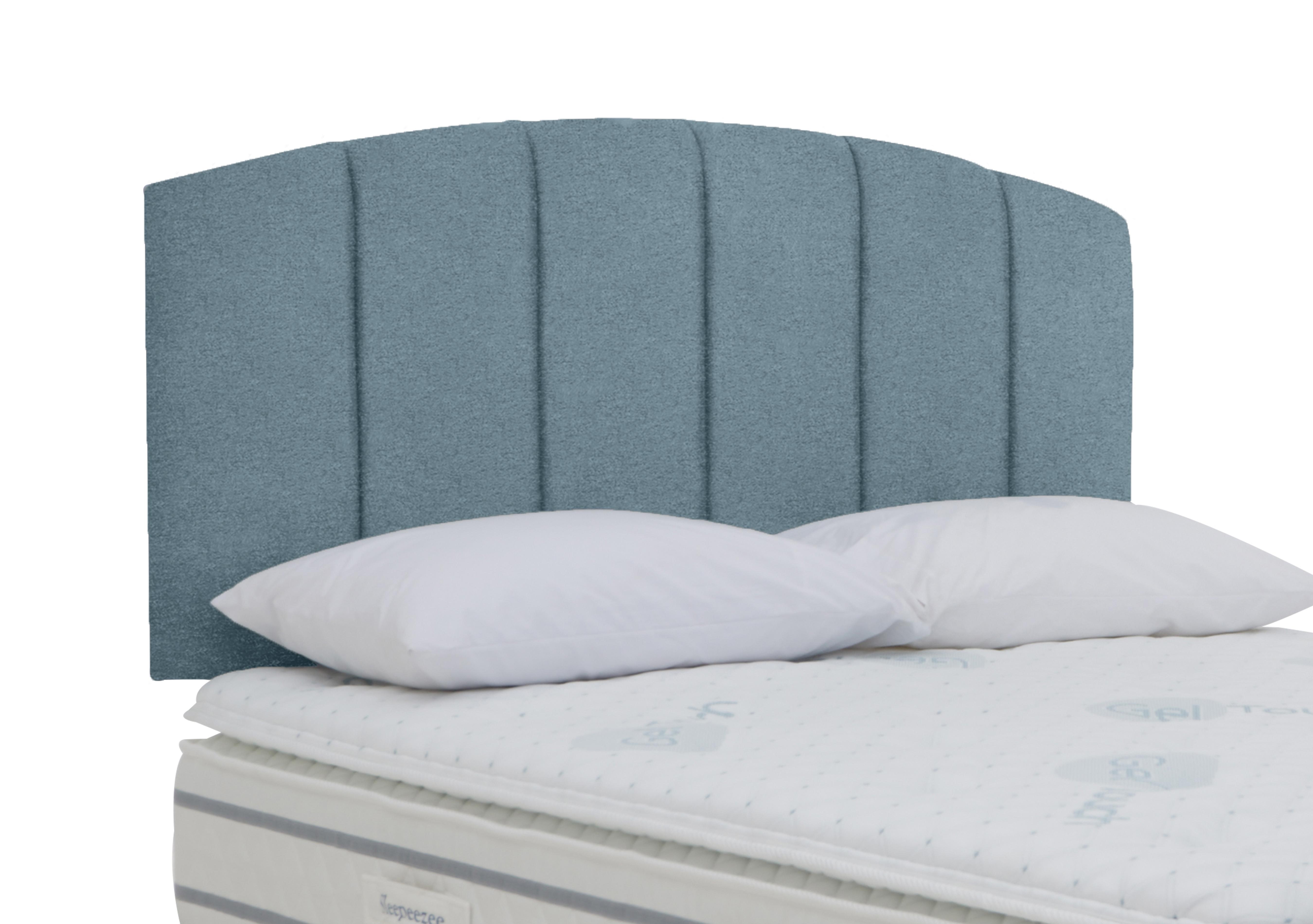 Banff Strutted Headboard in Weave Teal on Furniture Village