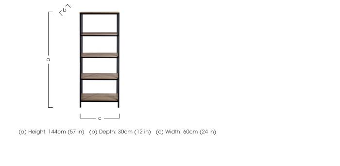 Asher Tall Bookcase in  on Furniture Village