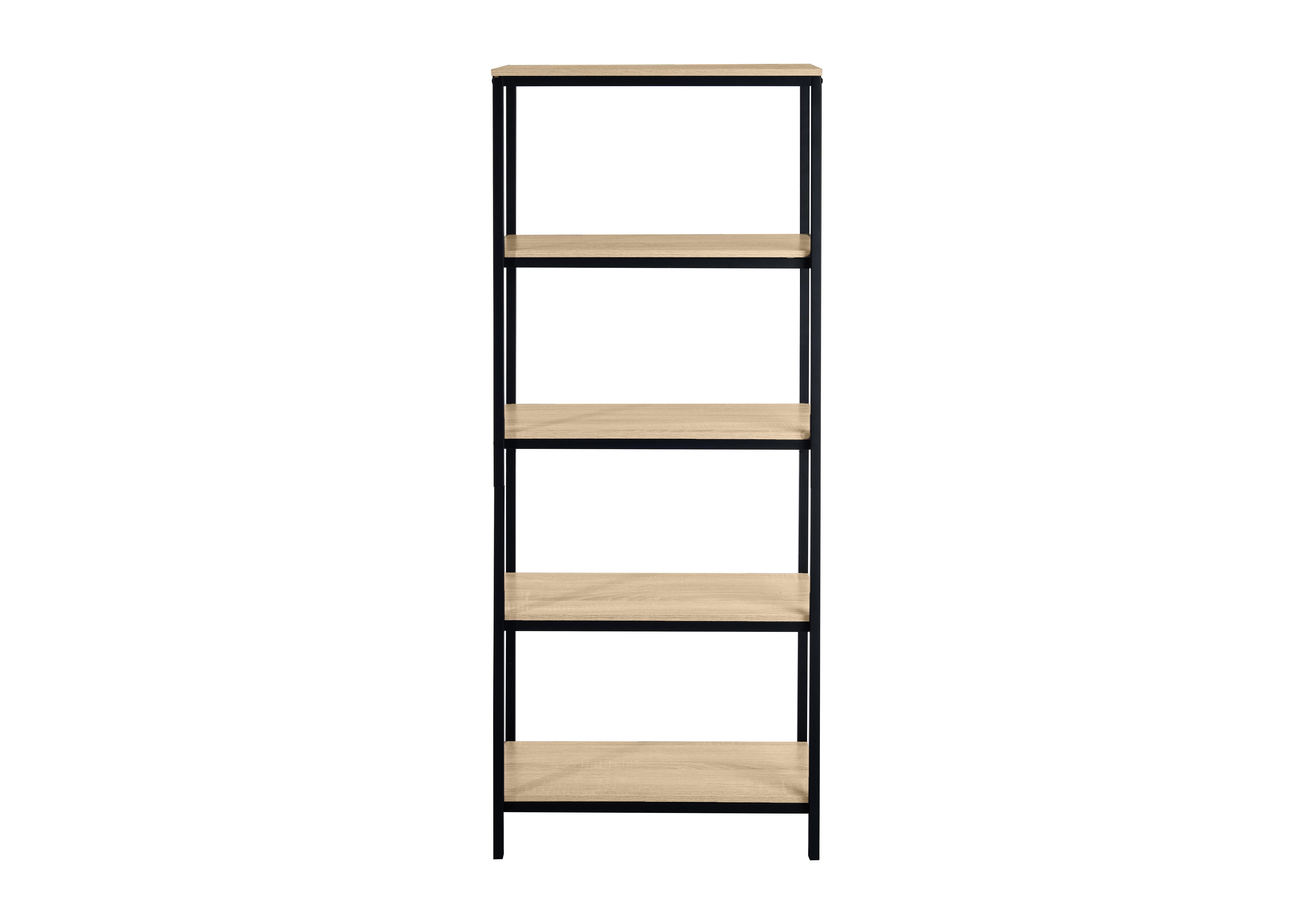 Asher Tall Bookcase in Light Oak on Furniture Village