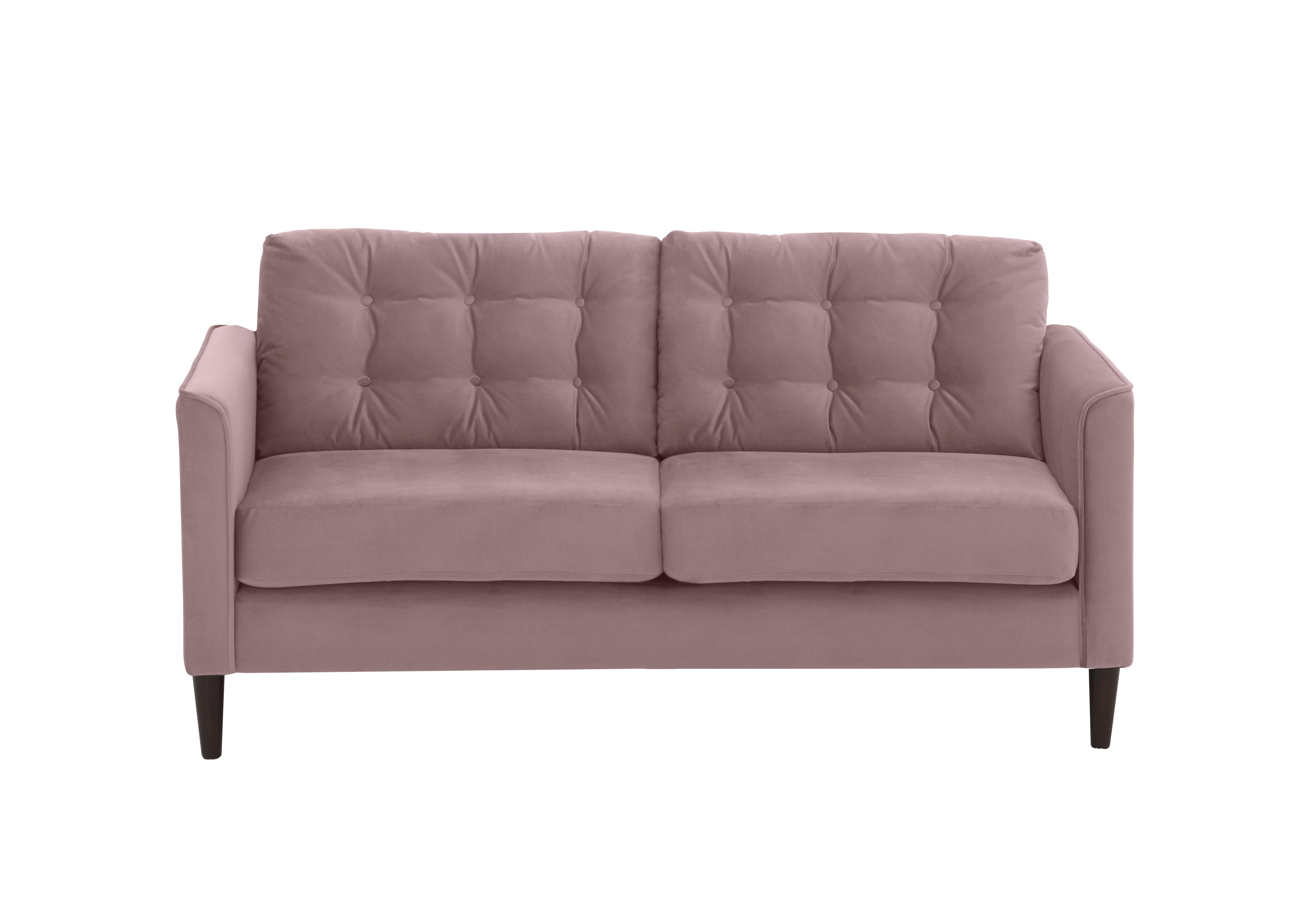 Brick Lane 3 Seater Fabric Sofa in Festival Blush Dark Wood on Furniture Village
