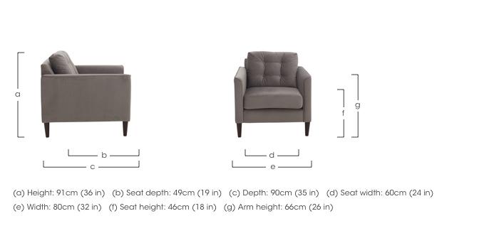 Brick Lane Fabric Armchair in  on Furniture Village