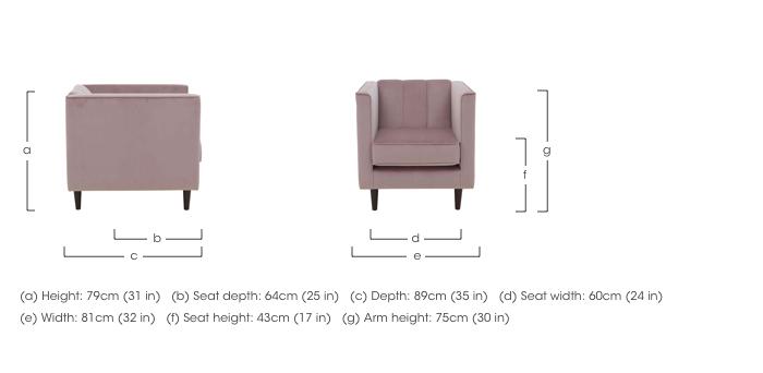 Lace Market Fabric Armchair in  on Furniture Village