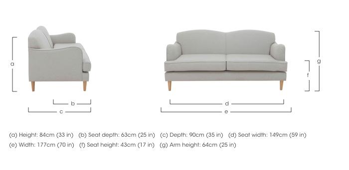 Otley Run 3 Seater Fabric Sofa in  on Furniture Village