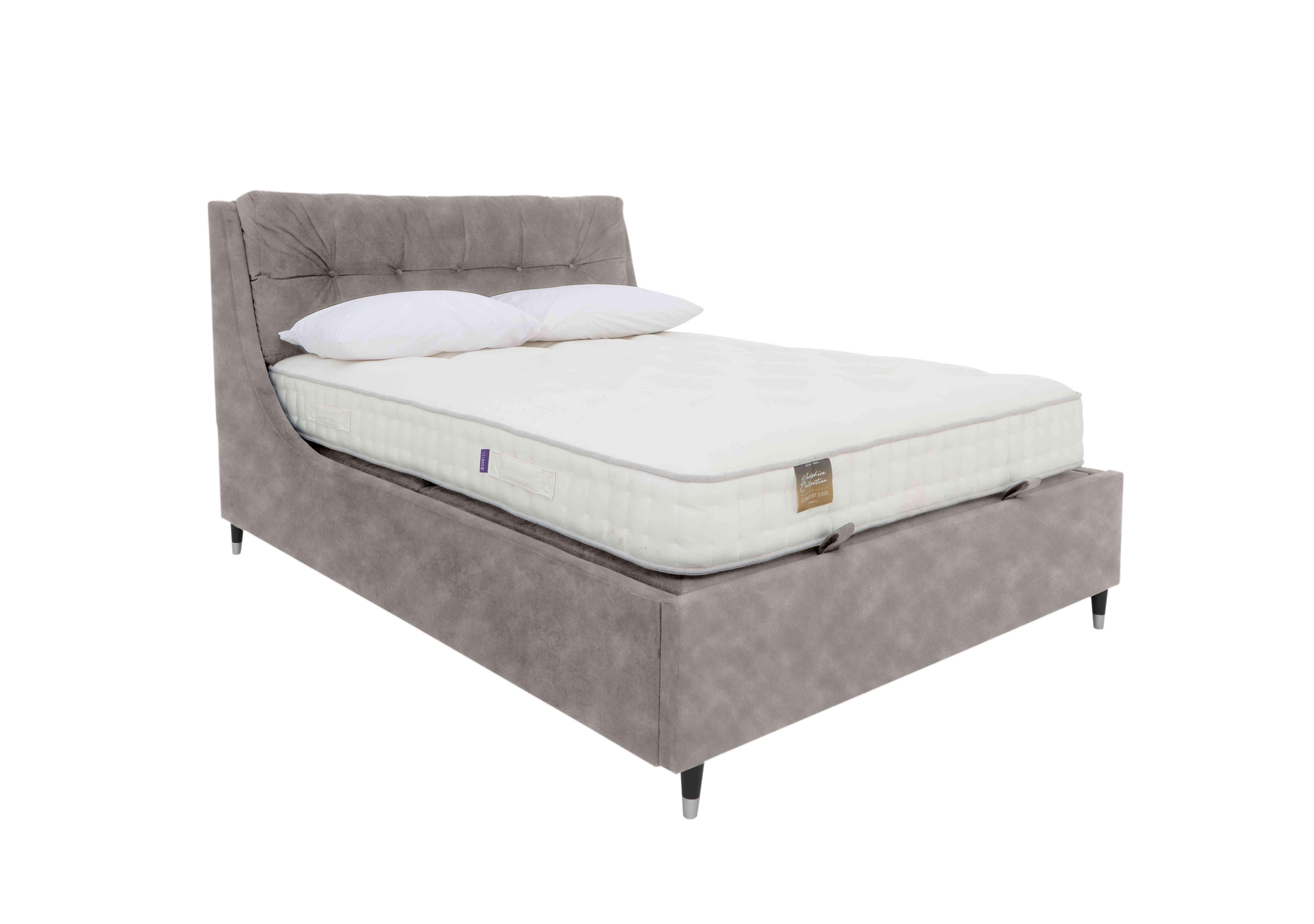 Javier Ottoman Bed Frame in Dapple Silver on Furniture Village