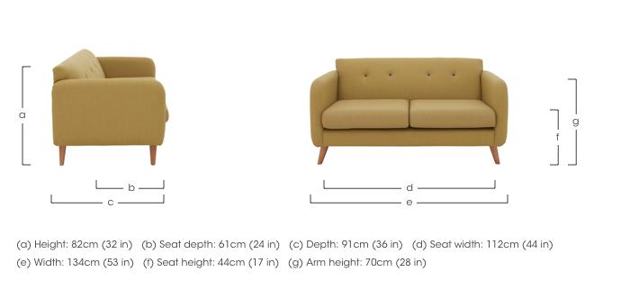 Garrison Lane 2 Seater Fabric Sofa in  on Furniture Village