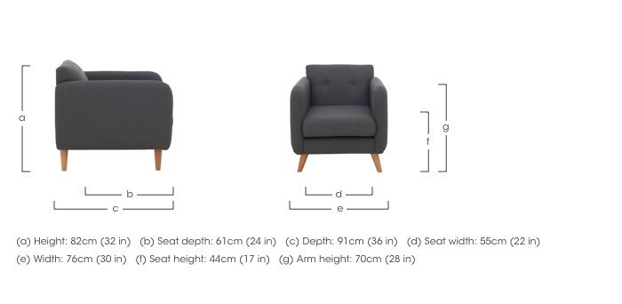 Garrison Lane Fabric Armchair in  on Furniture Village