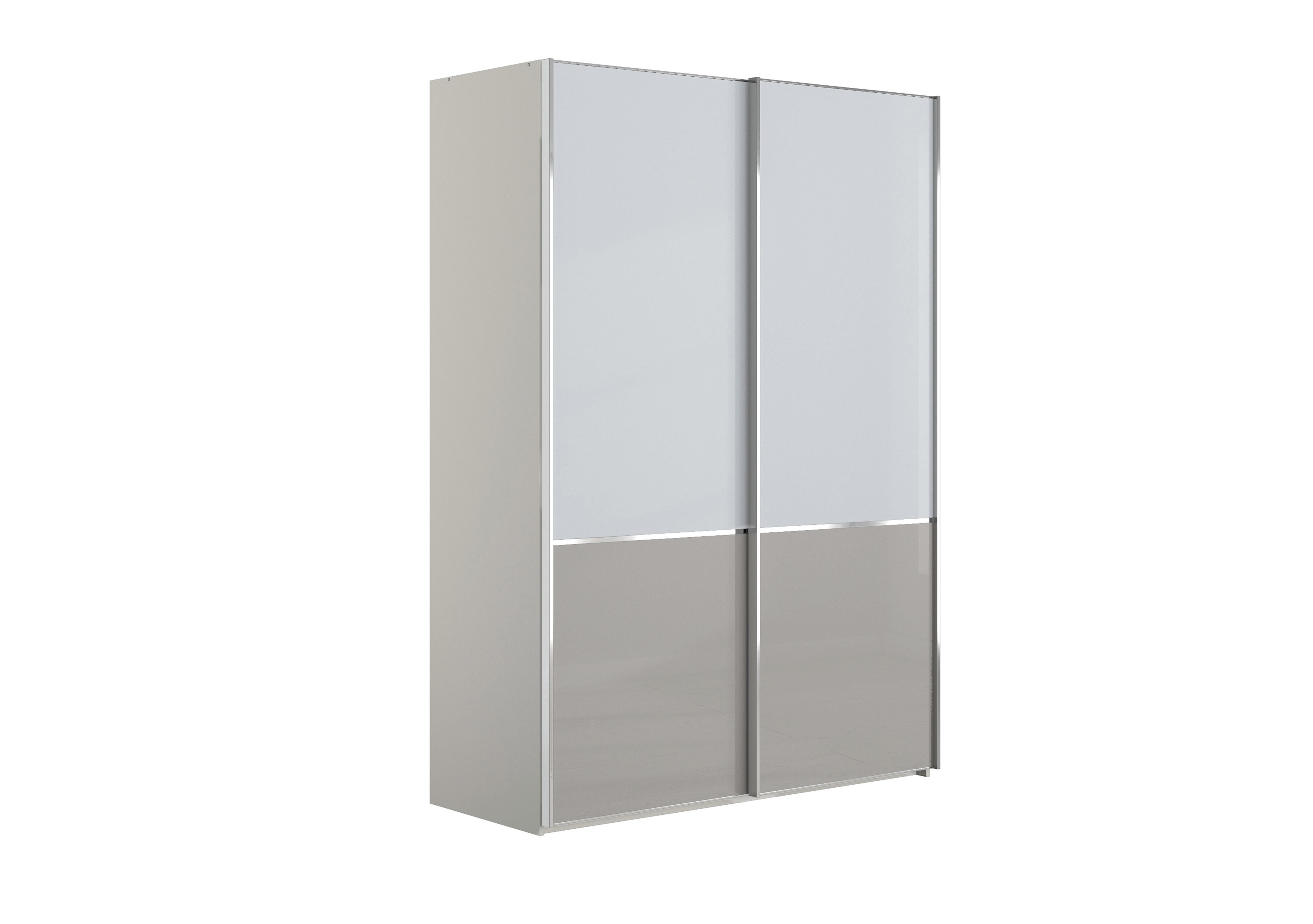 Santa Cruz 150cm 2 Door Sliding Wardrobe in Two Tone/Grey Carcase on Furniture Village