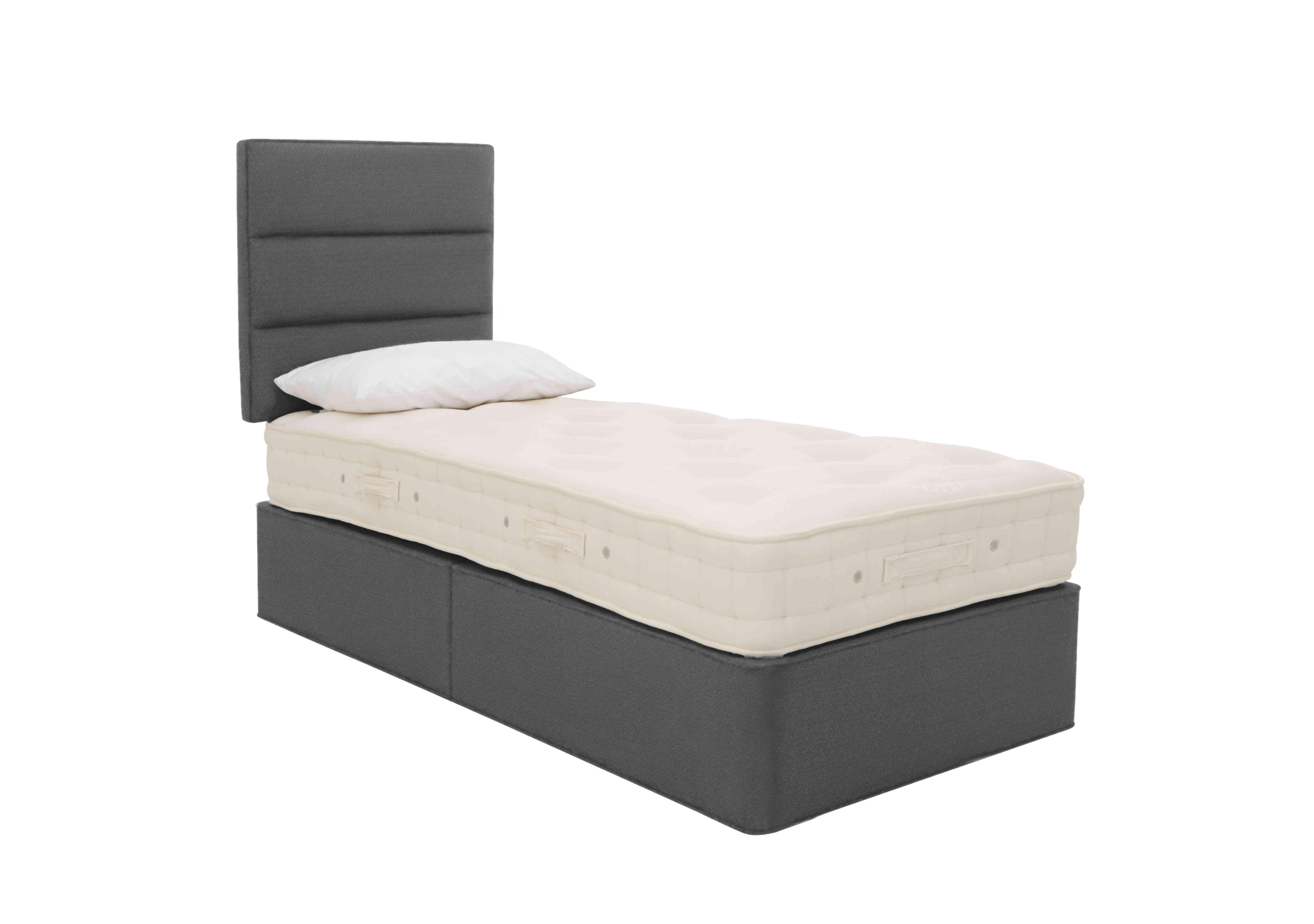 Bespoke Brilliance Platform Divan Set in Maestro 6007 Carbon on Furniture Village