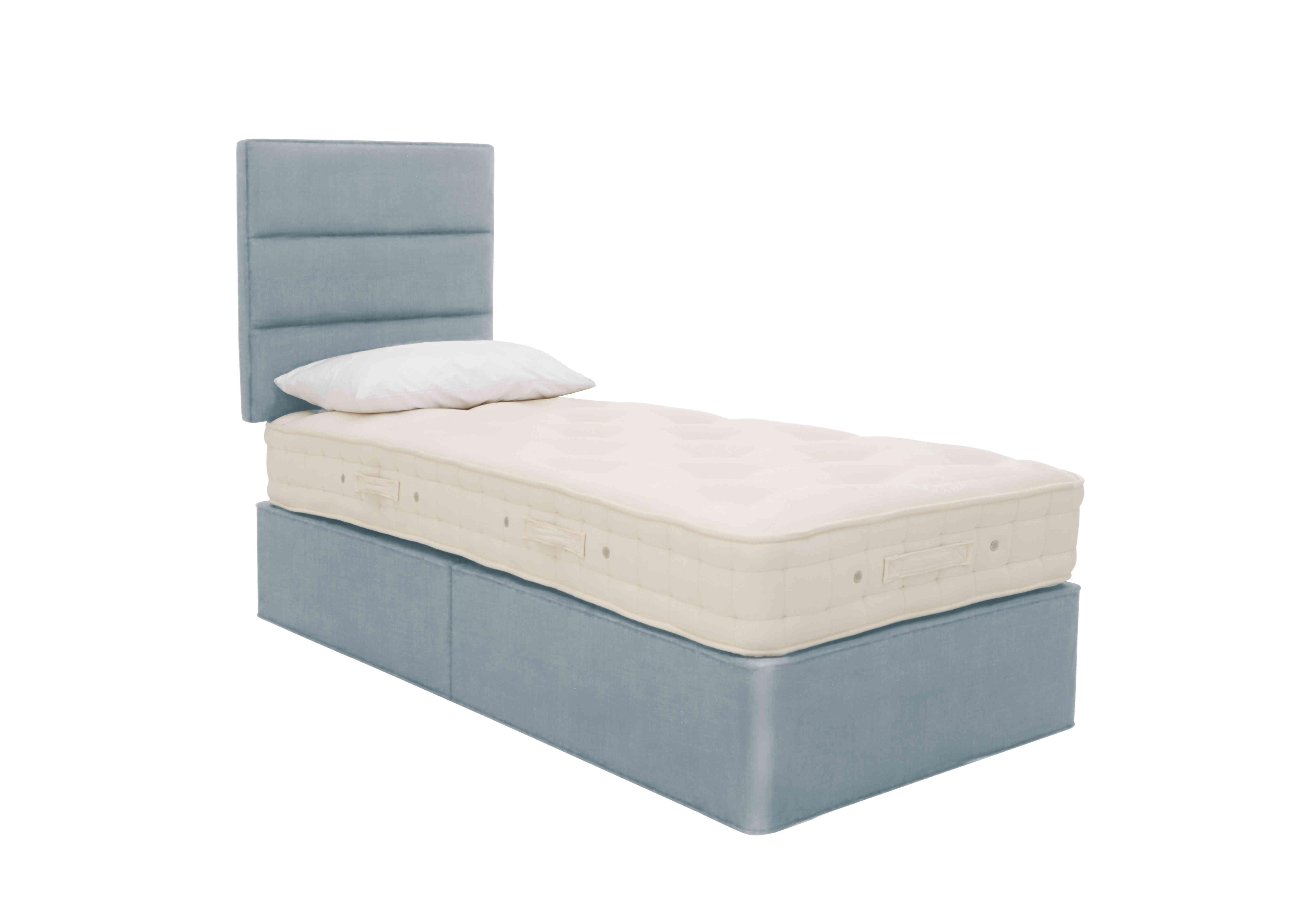 Bespoke Brilliance Platform Divan Set in Premium 601 Glacier Blue on Furniture Village