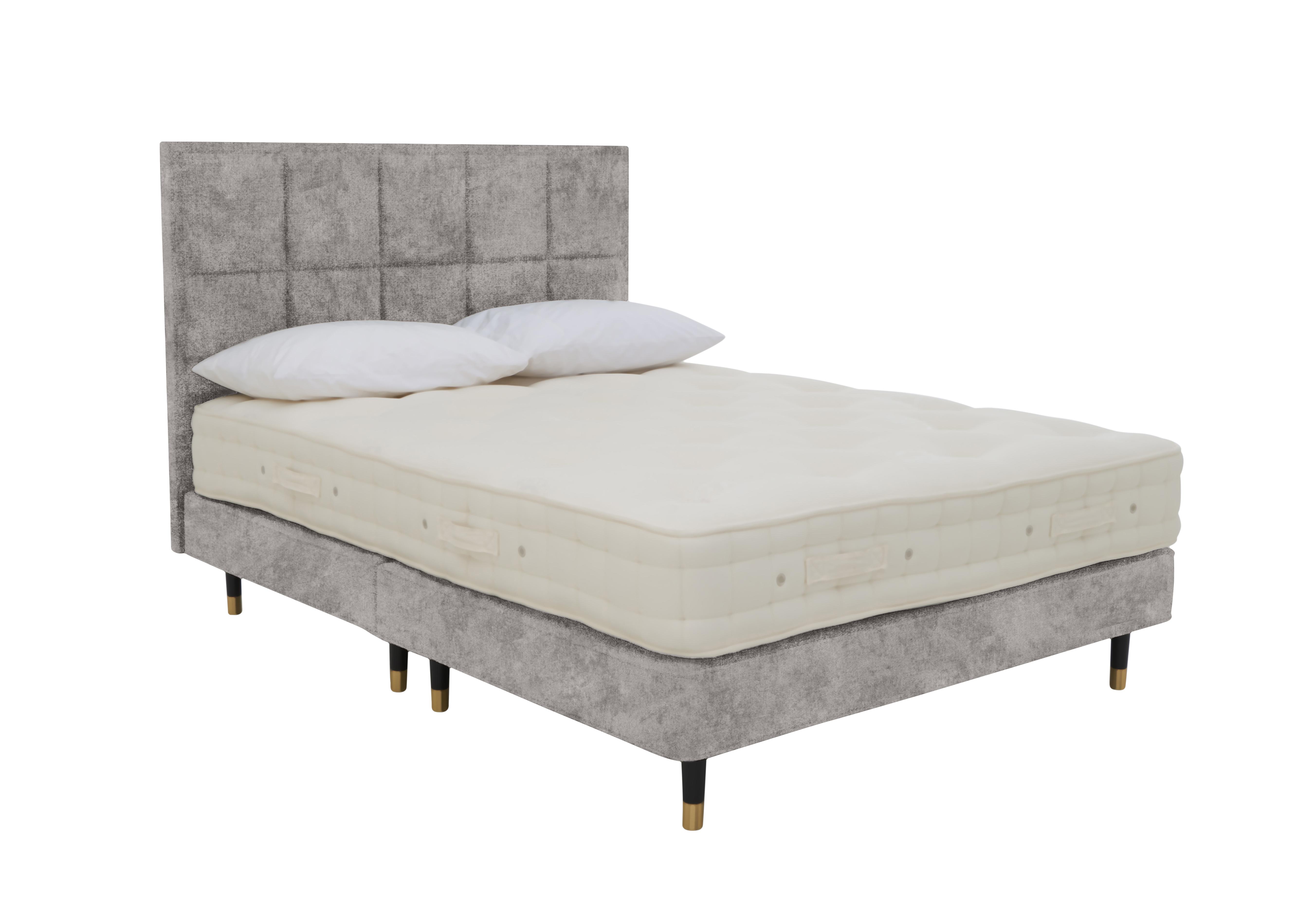 Bespoke Brilliance Shallow Divan Set in Daytona Silver on Furniture Village