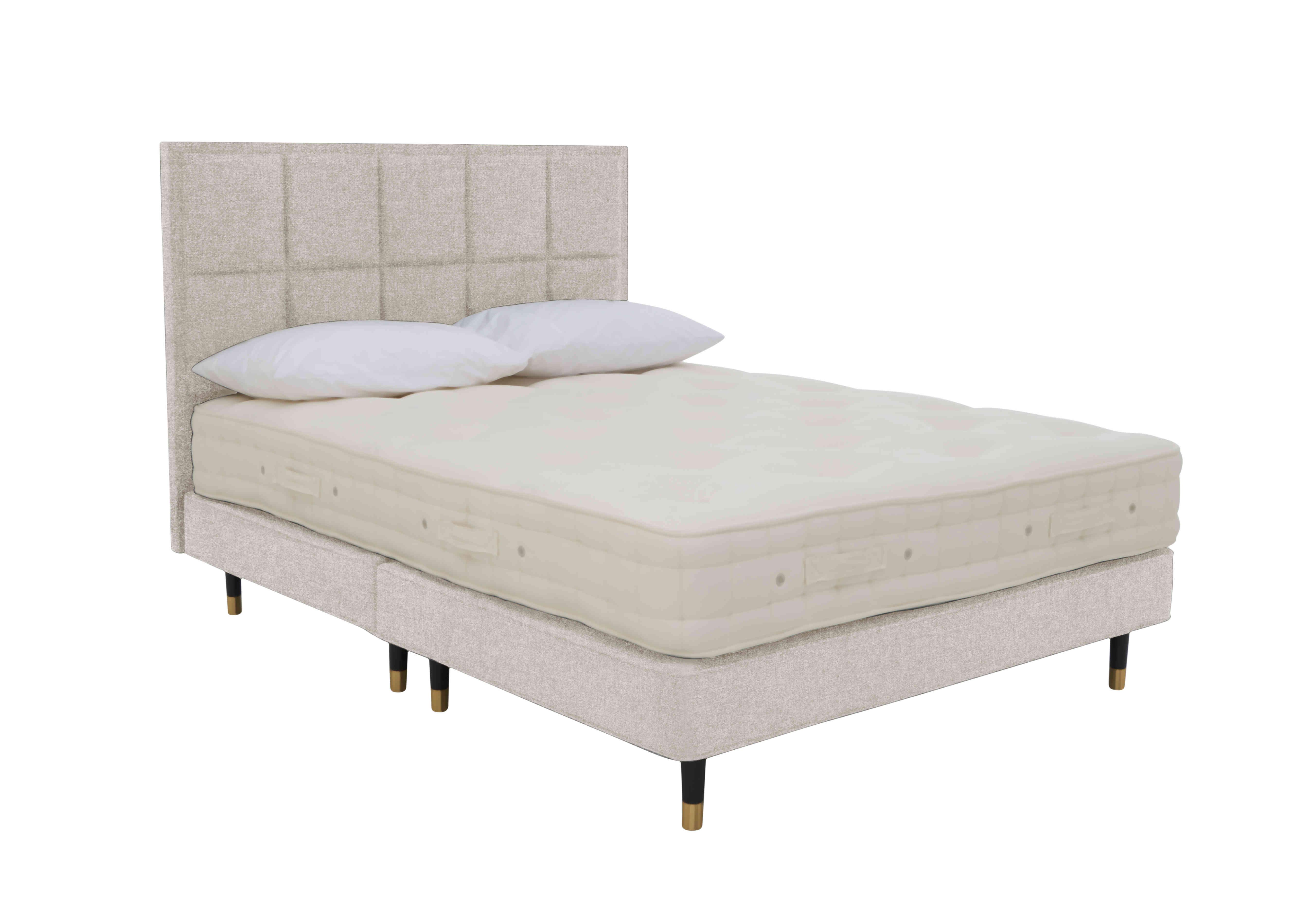 Bespoke Brilliance Shallow Divan Set in Imperio 903 Stone on Furniture Village