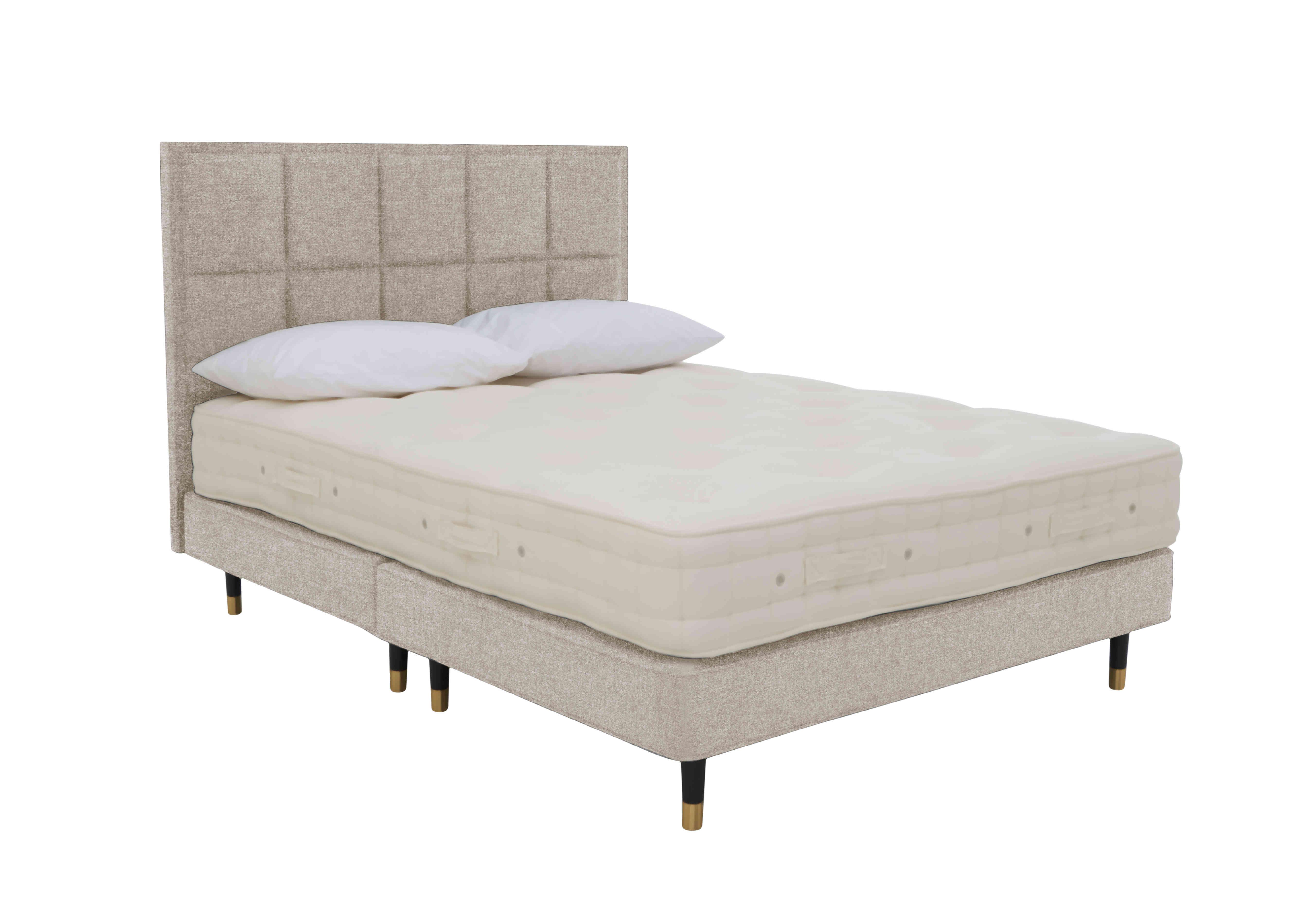 Bespoke Brilliance Shallow Divan Set in Imperio 904 Biscuit on Furniture Village