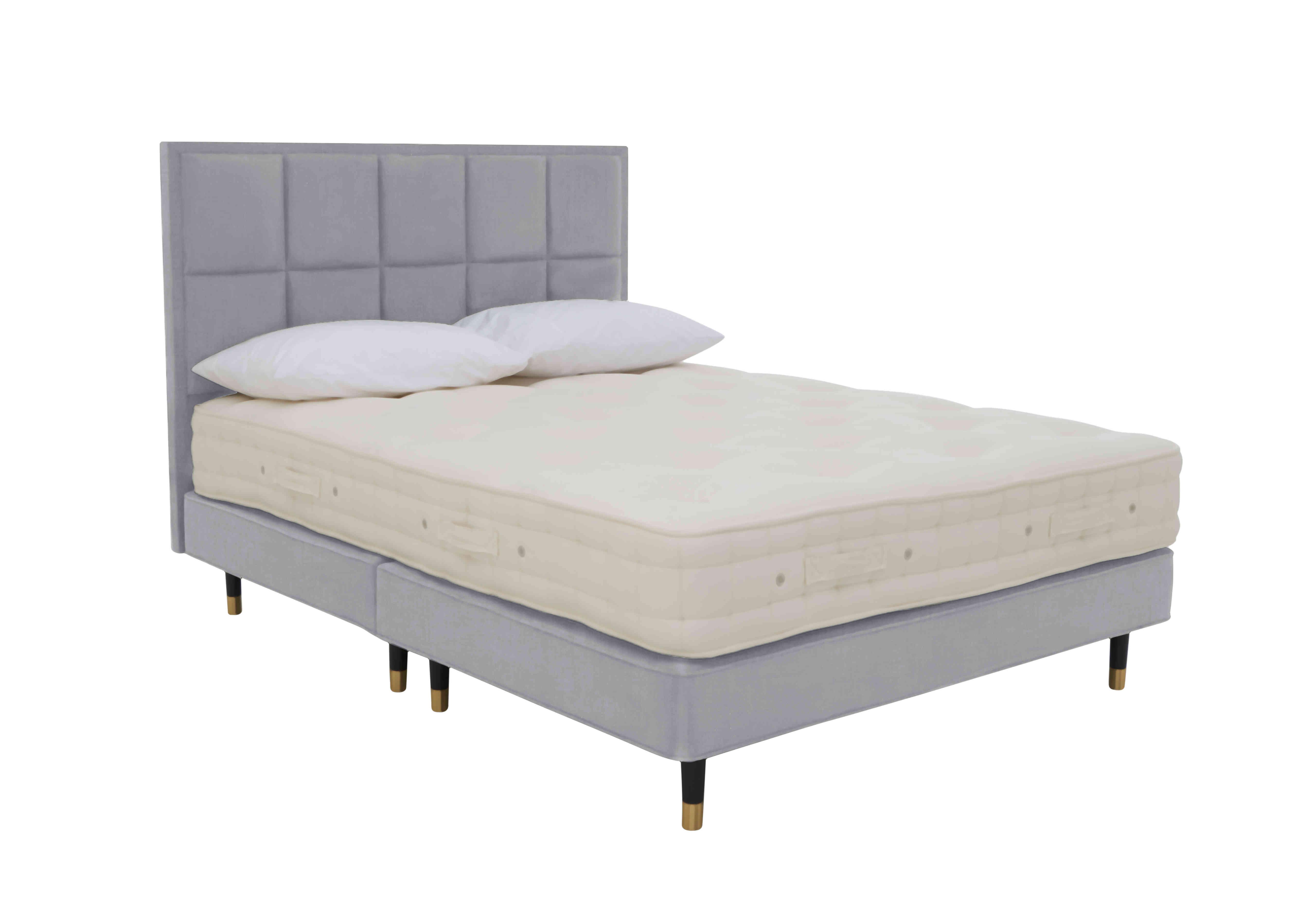 Bespoke Brilliance Shallow Divan Set in Premium 806 Simply Zinc on Furniture Village