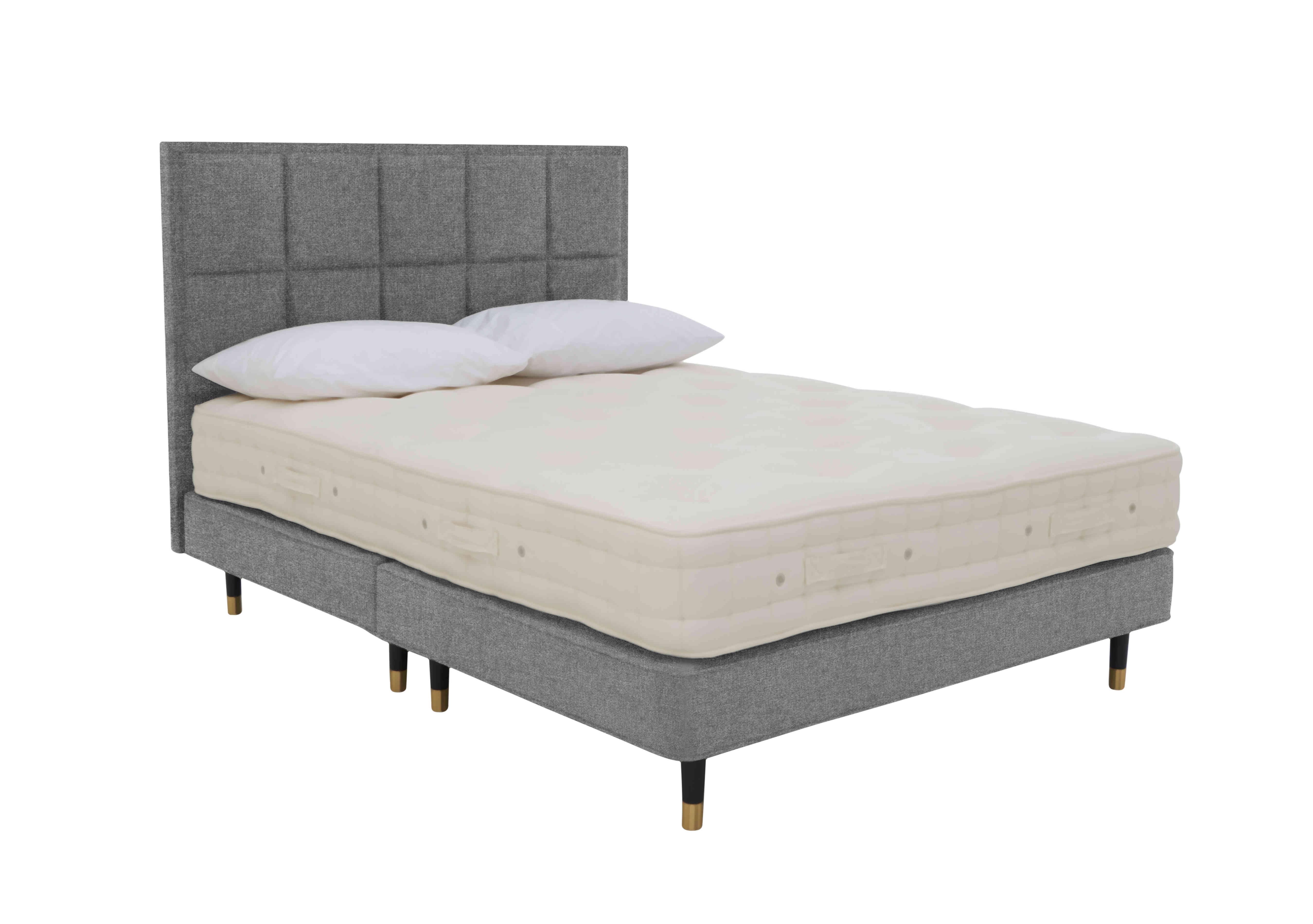 Bespoke Brilliance Shallow Divan Set in Tweed 803 Grey on Furniture Village