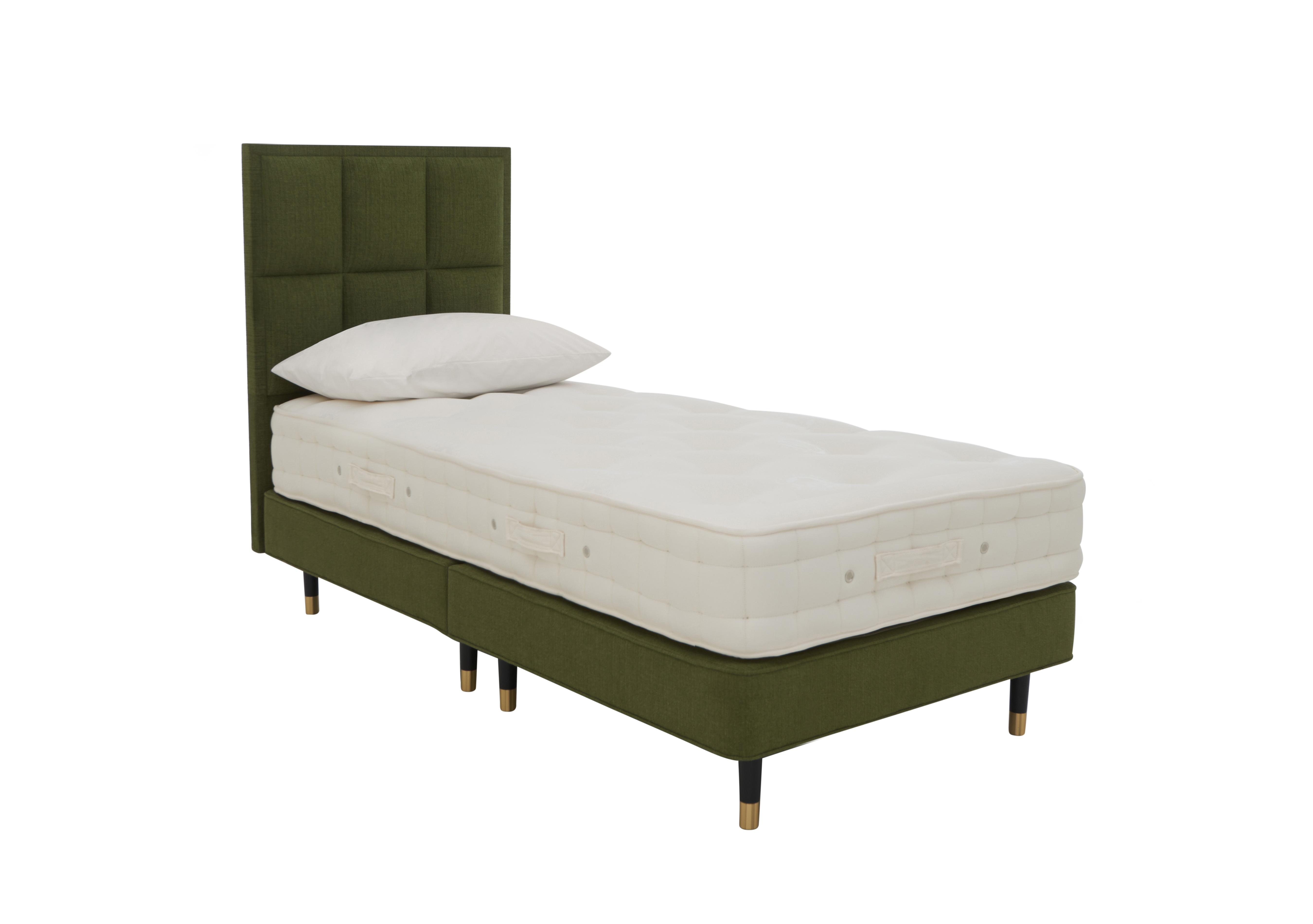 Bespoke Brilliance Shallow Divan Set in Zenith 501 Palm on Furniture Village