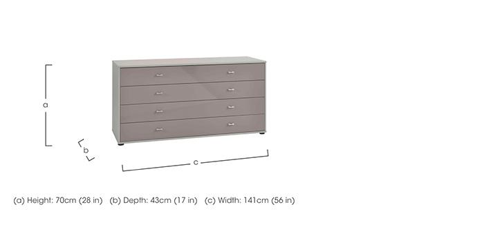 Santa Cruz 4 Drawer Chest in  on Furniture Village
