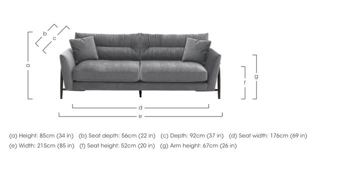 Bellaria Large Fabric Sofa in  on Furniture Village